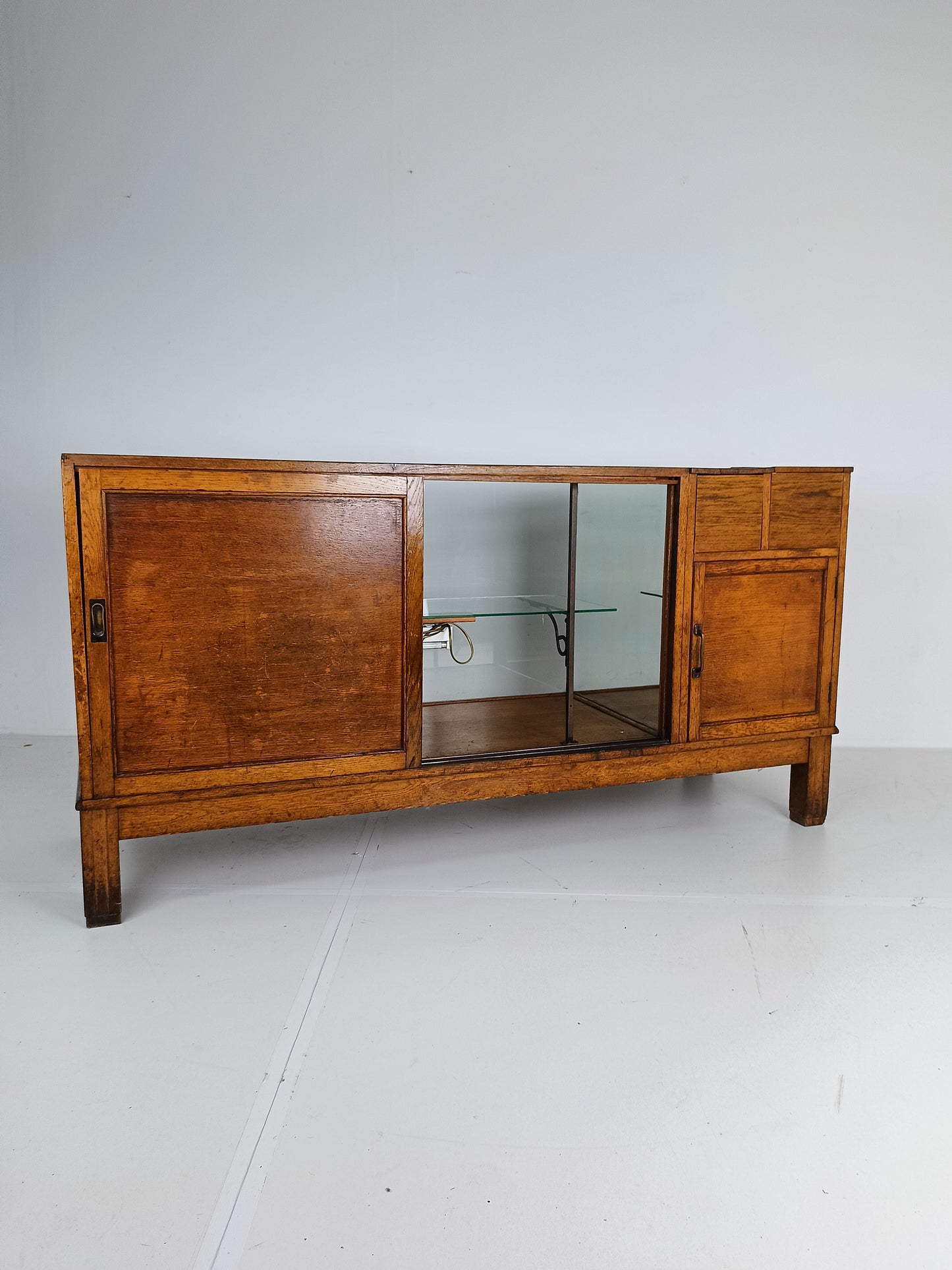 Antique Rare Glass Shop Counter By Dudley&Co