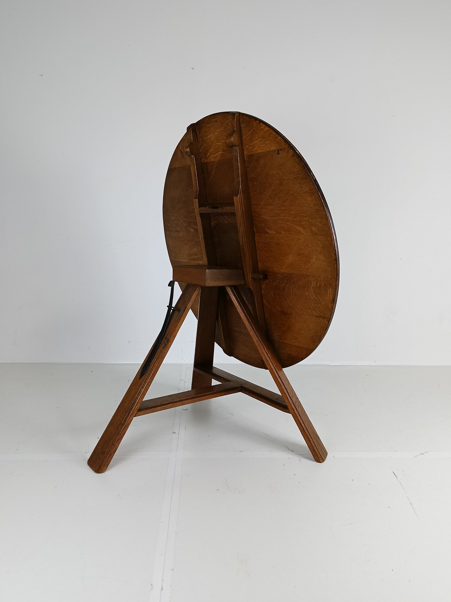 Antique Round Tilt Top Table From Drenthe, The Netherlands