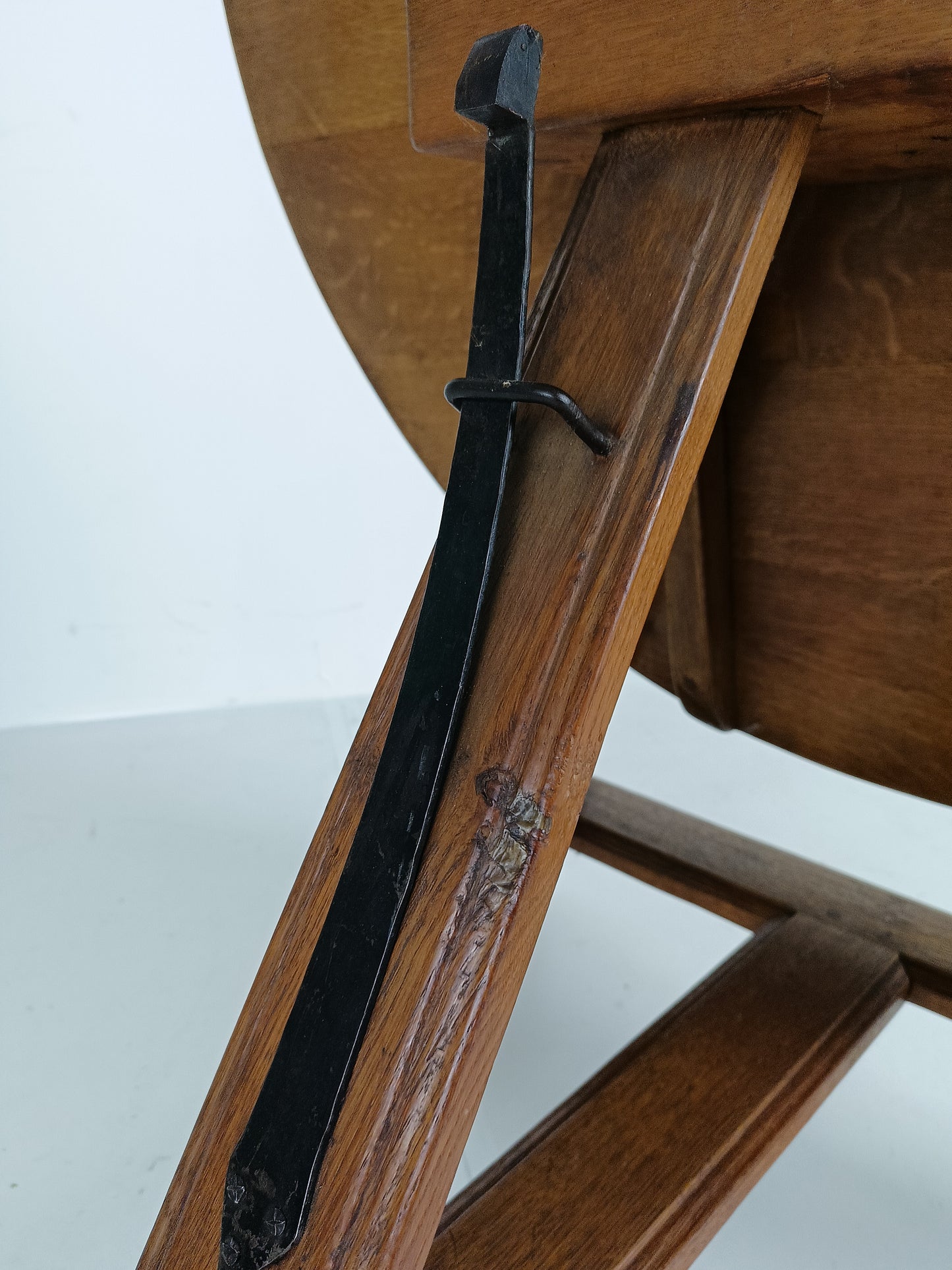 Antique Round Tilt Top Table From Drenthe, The Netherlands