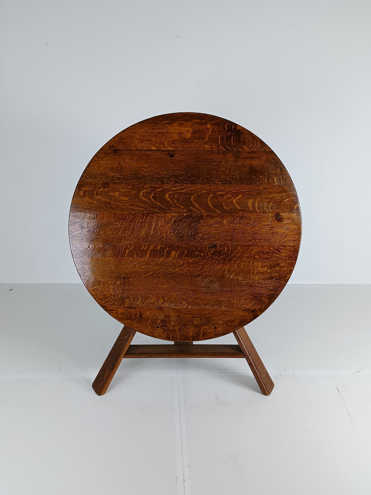 Antique Round Tilt Top Table From Drenthe, The Netherlands