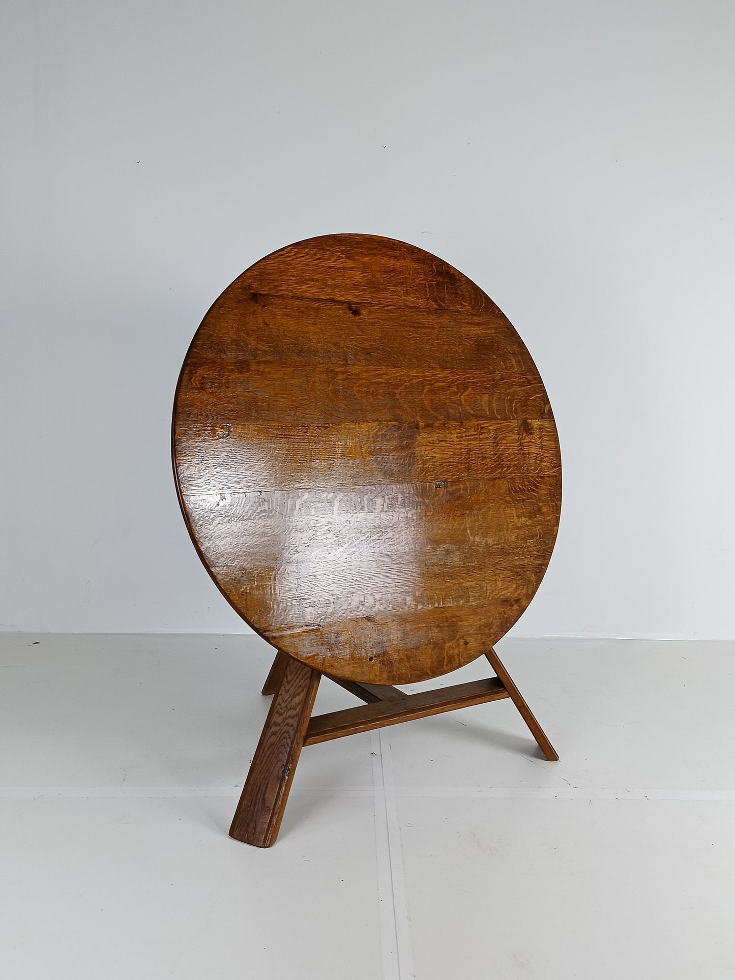 Antique Round Tilt Top Table From Drenthe, The Netherlands