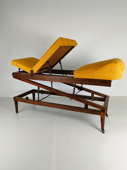 Antique English Militairy Hospital Bed