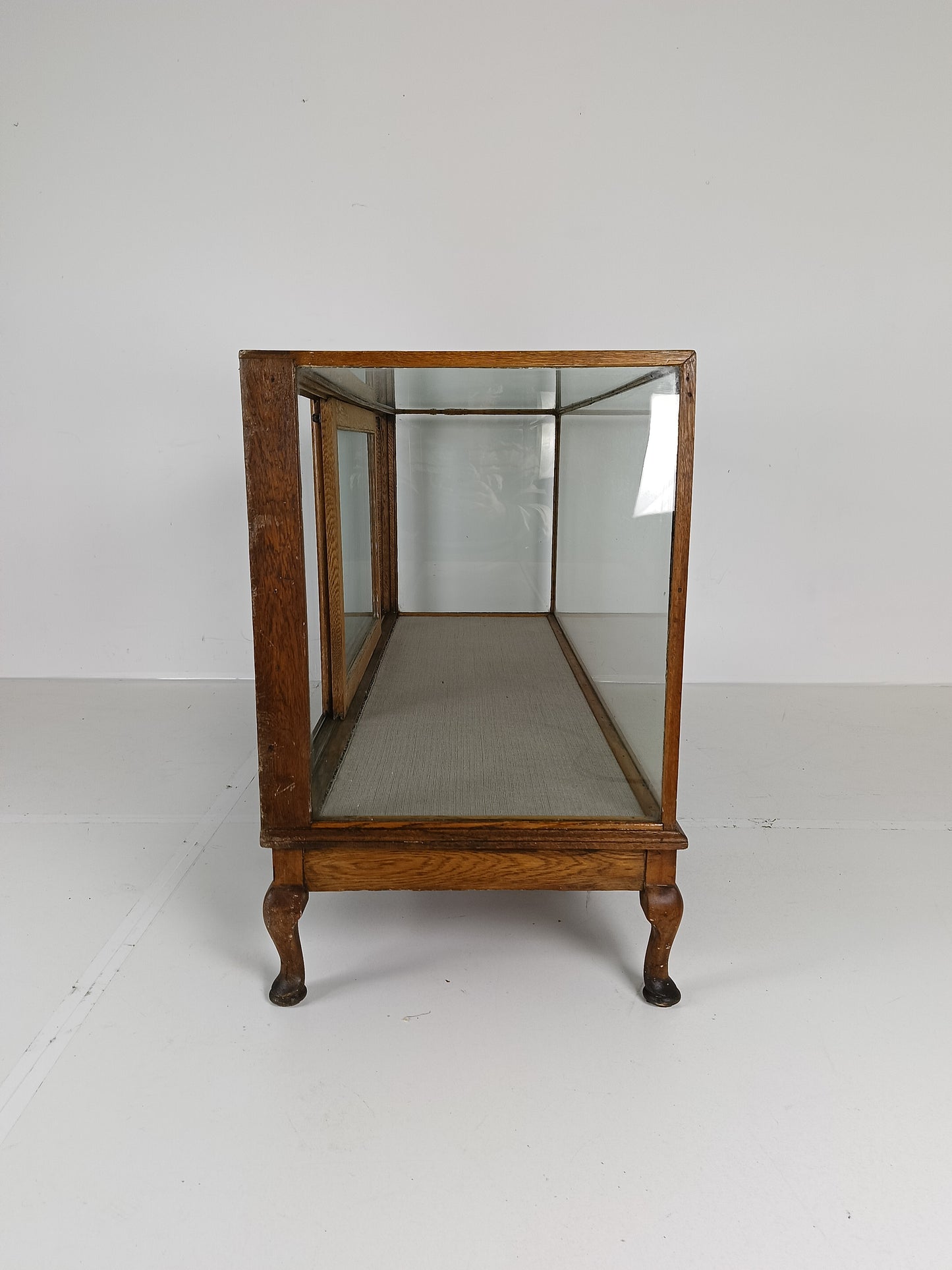Antique Large Glass Dispay Cabinet / Shop Counter