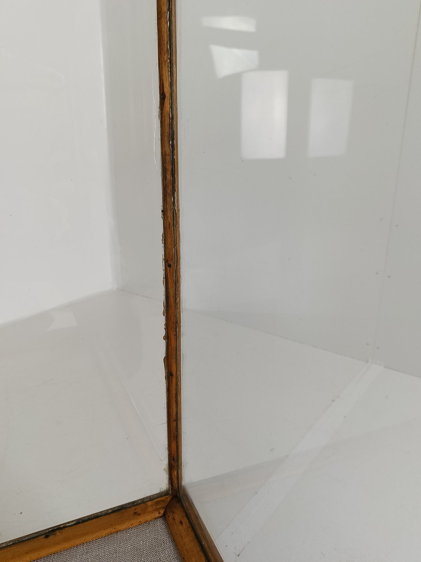 Antique Large Glass Dispay Cabinet / Shop Counter
