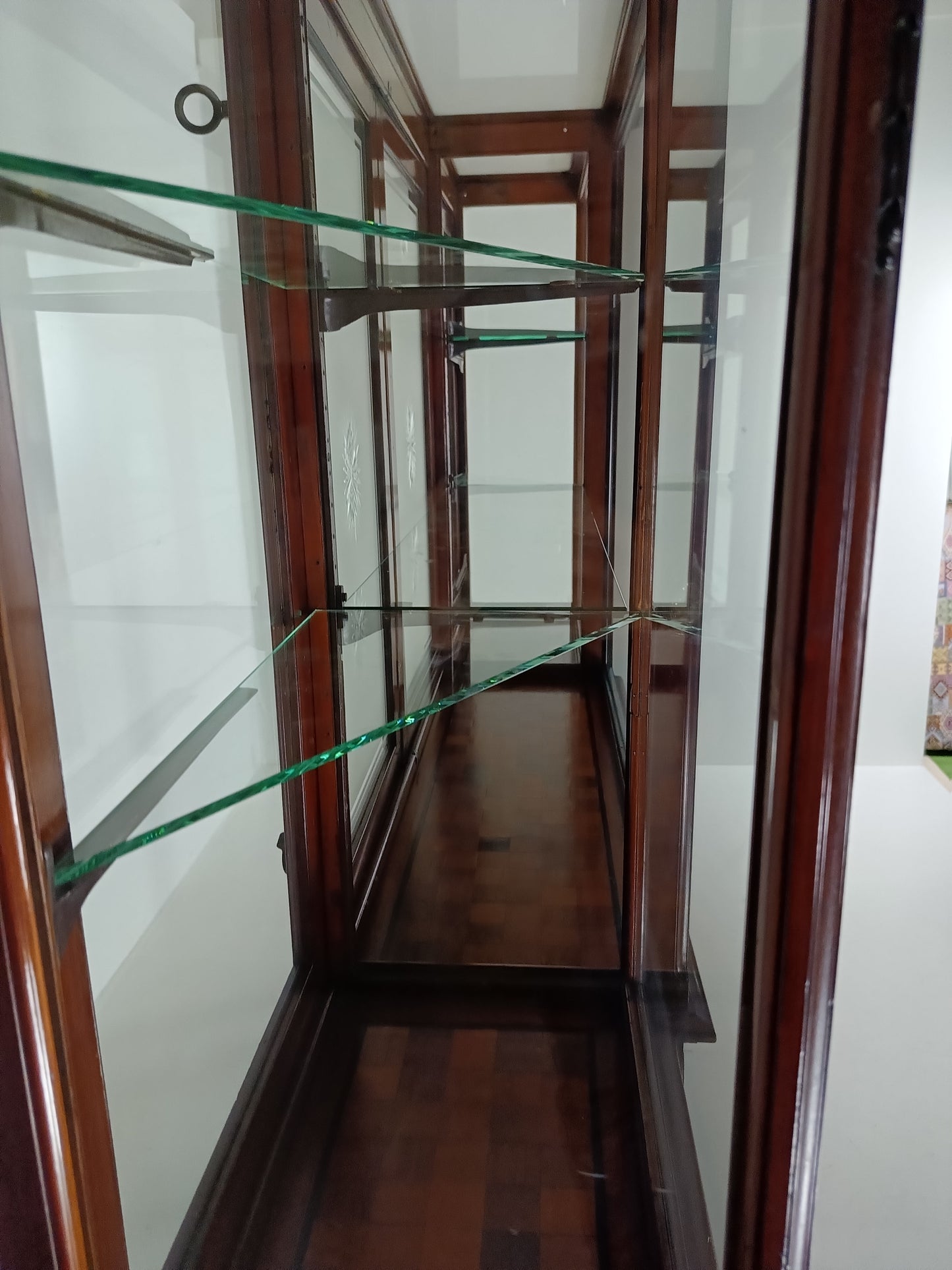 Neoclassical Mahogany Shop Display Cabinet Made By A Edmonds&Co