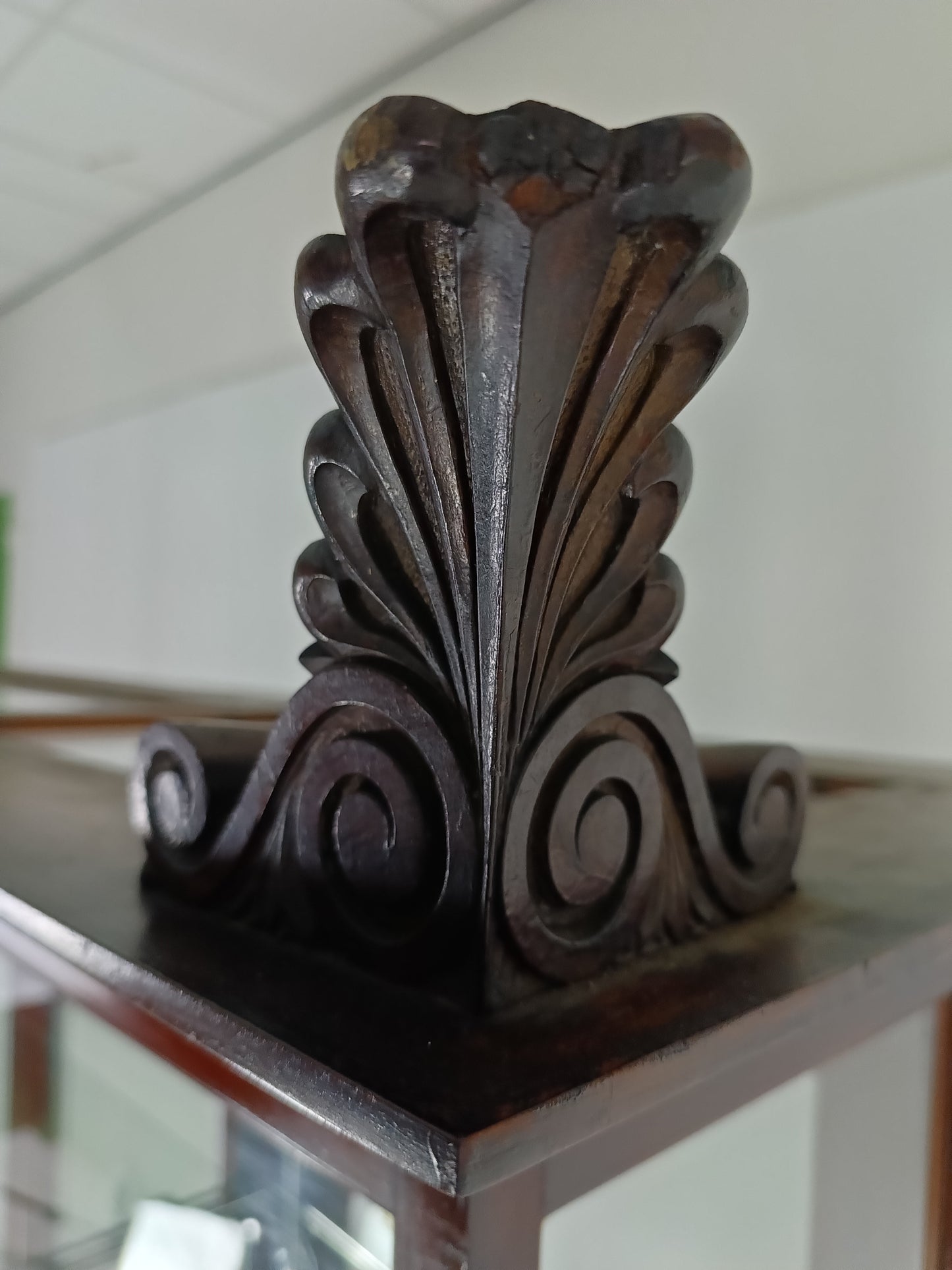 Neoclassical Mahogany Shop Display Cabinet Made By A Edmonds&Co