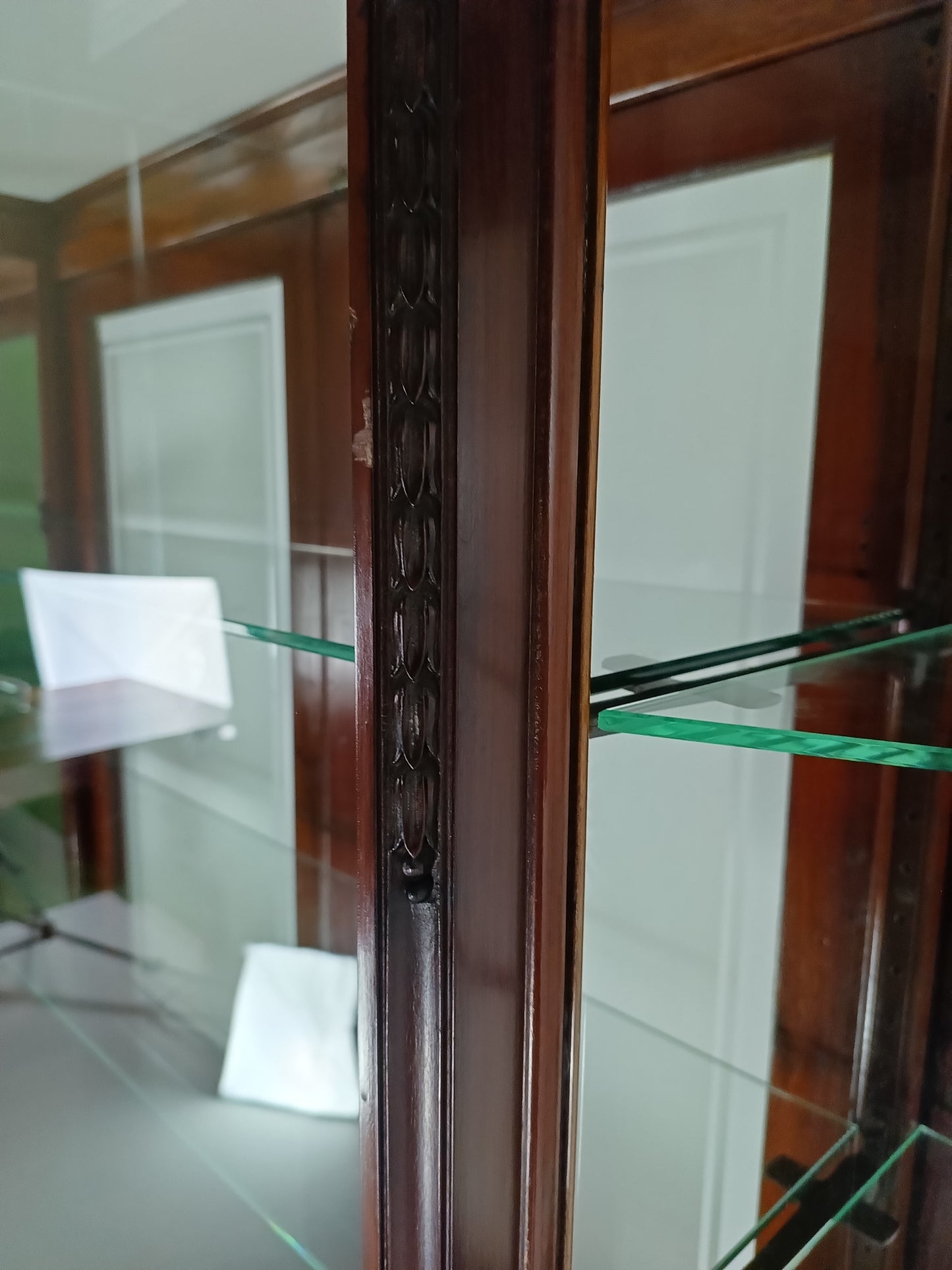Neoclassical Mahogany Shop Display Cabinet Made By A Edmonds&Co