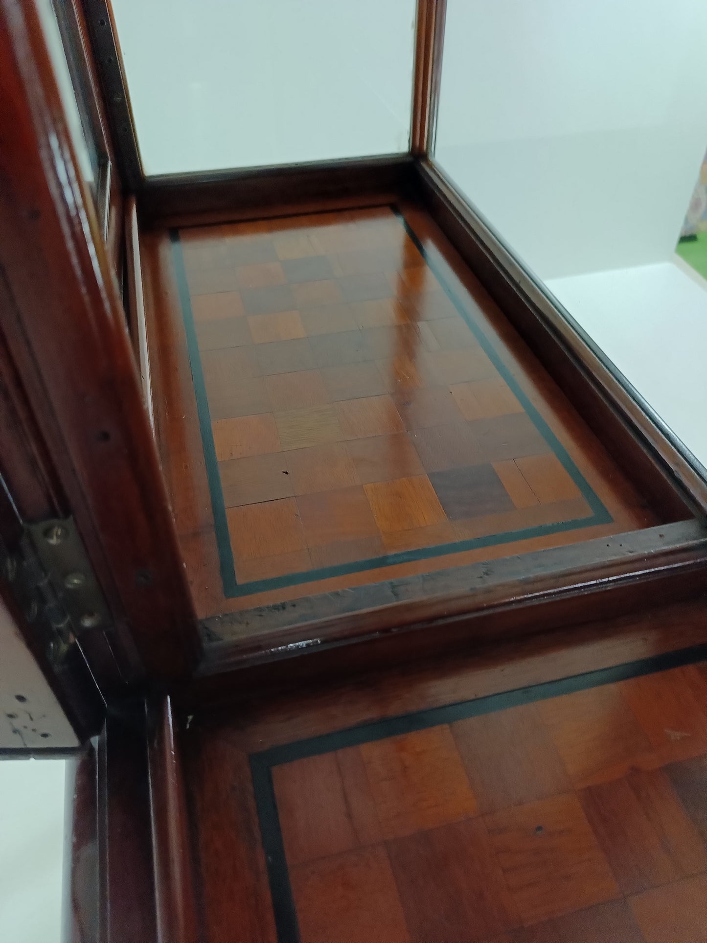 Neoclassical Mahogany Shop Display Cabinet Made By A Edmonds&Co