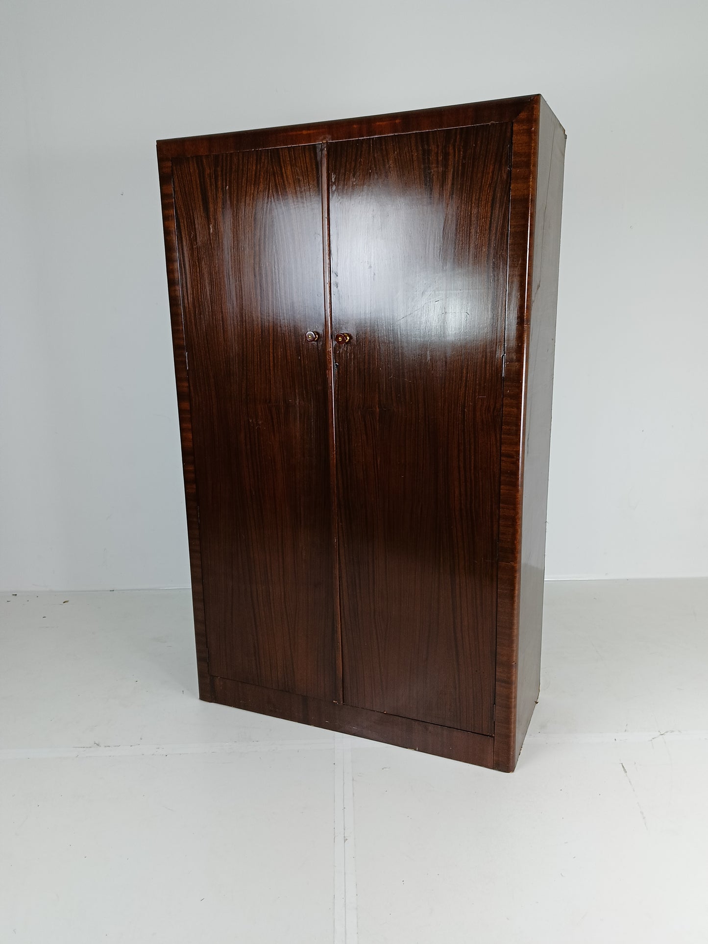 1920s, Mahogany and Oak Compactom Ltd Gentleman's Wardrobe (6)