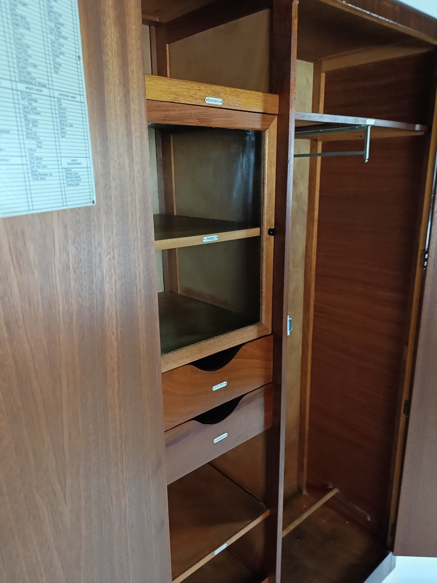 1920s, Mahogany and Oak Compactom Ltd Gentleman's Wardrobe (6)