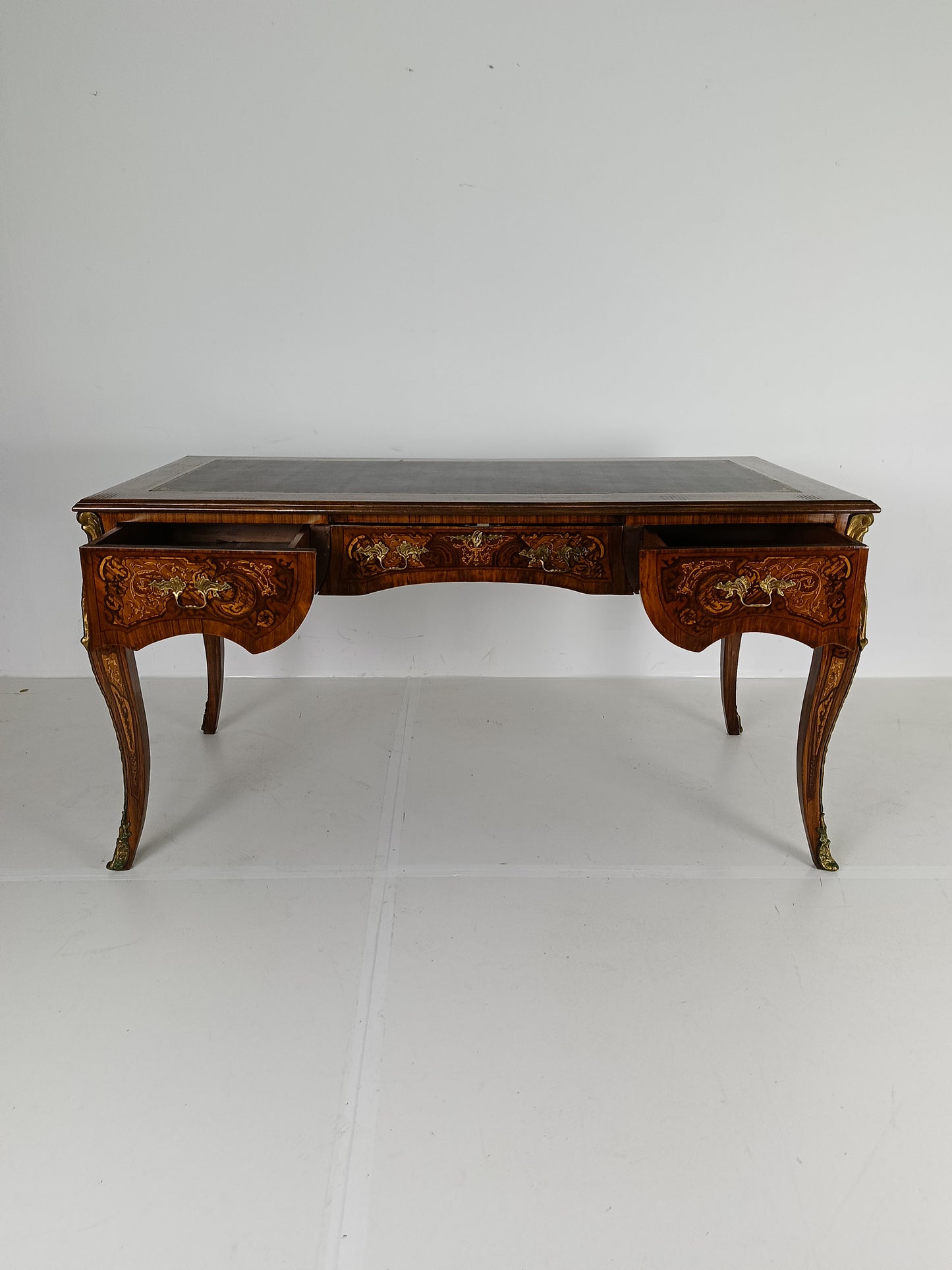 Louis XV  Double-Sided Mahogany And Rosewood Flat Desk