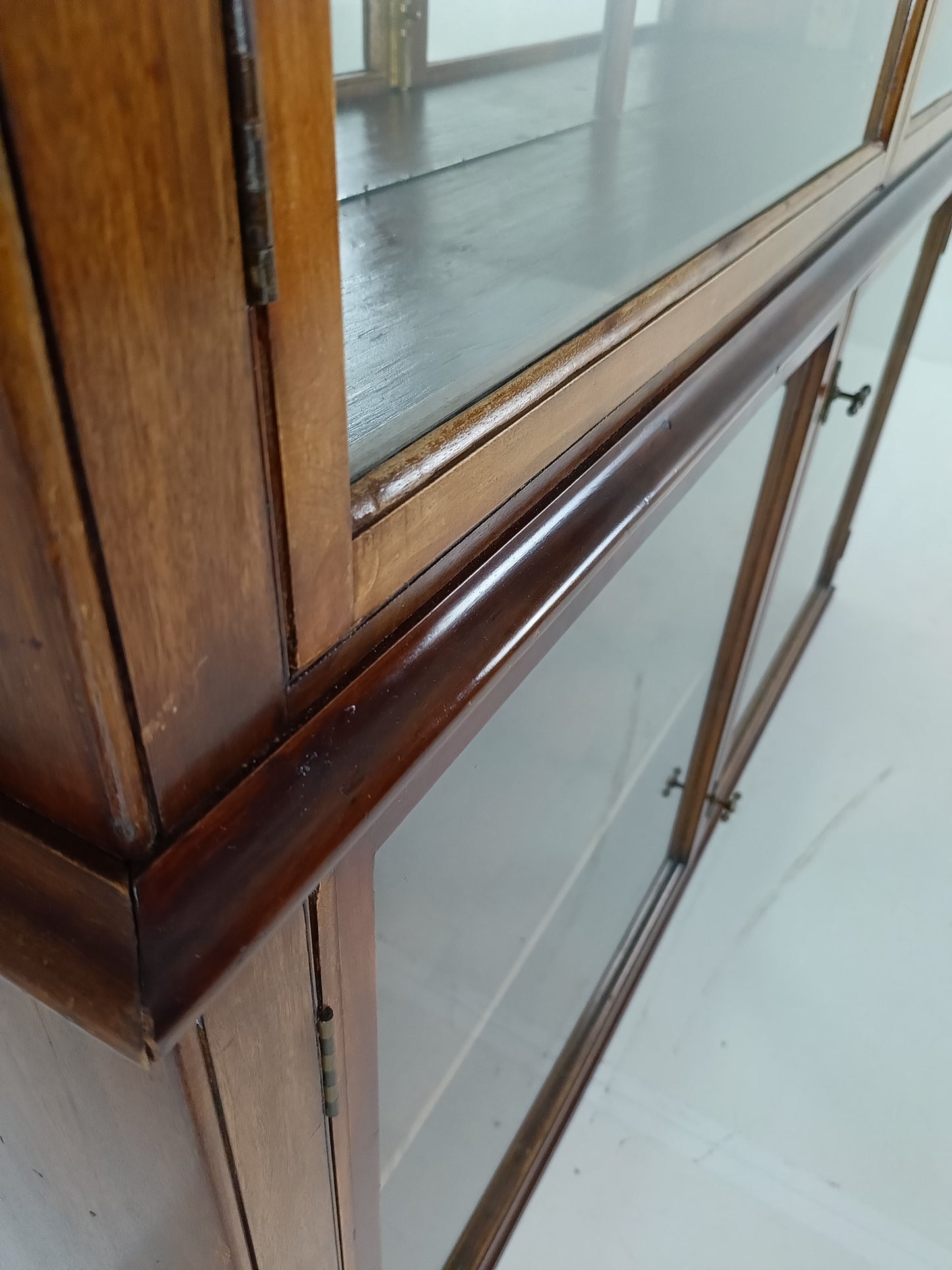 Stunning Antique Mahogany Display Cabinet