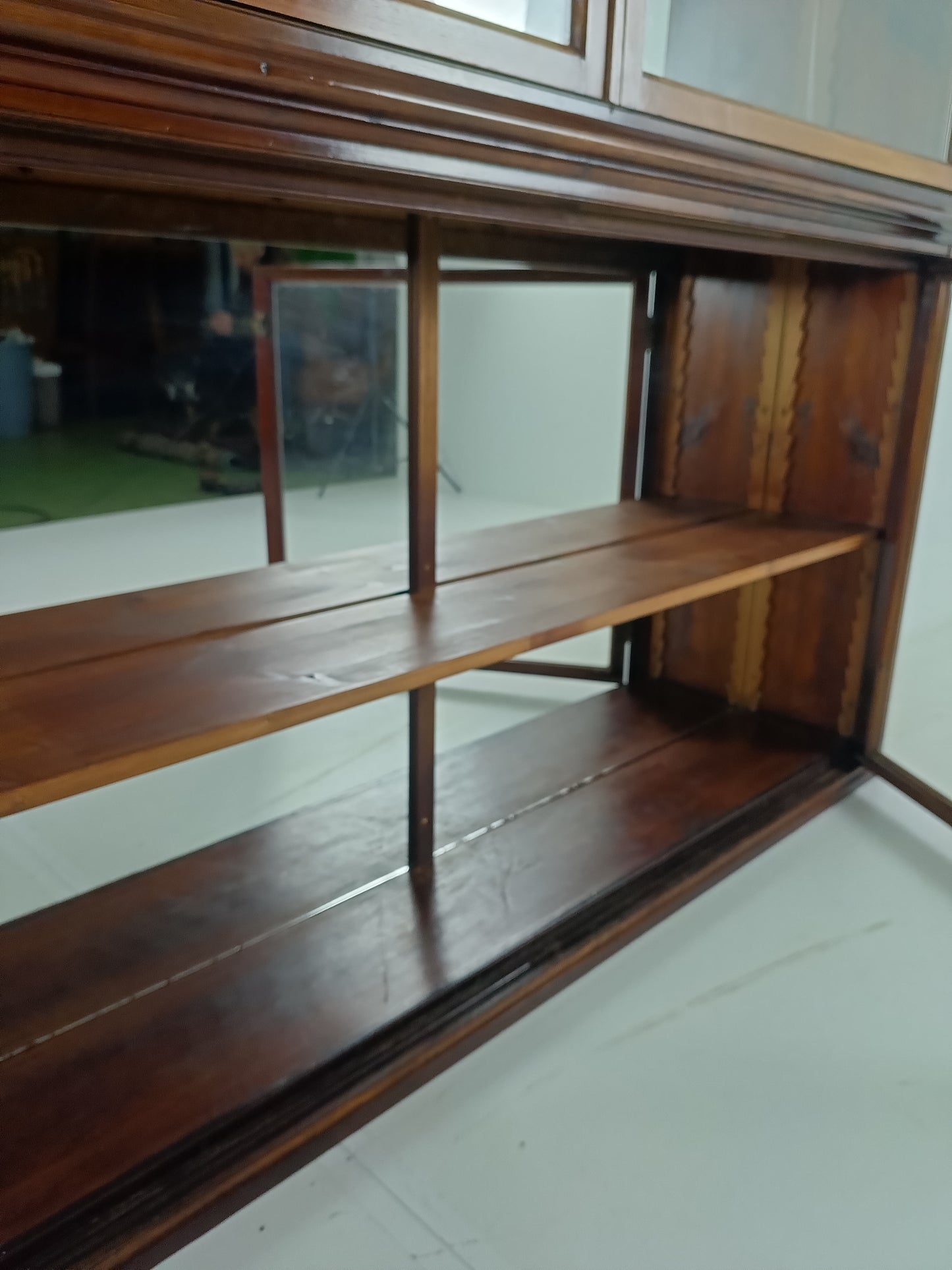 Stunning Antique Mahogany Display Cabinet