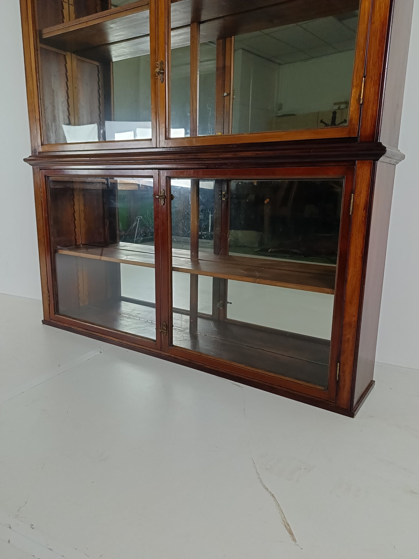 Stunning Antique Mahogany Display Cabinet