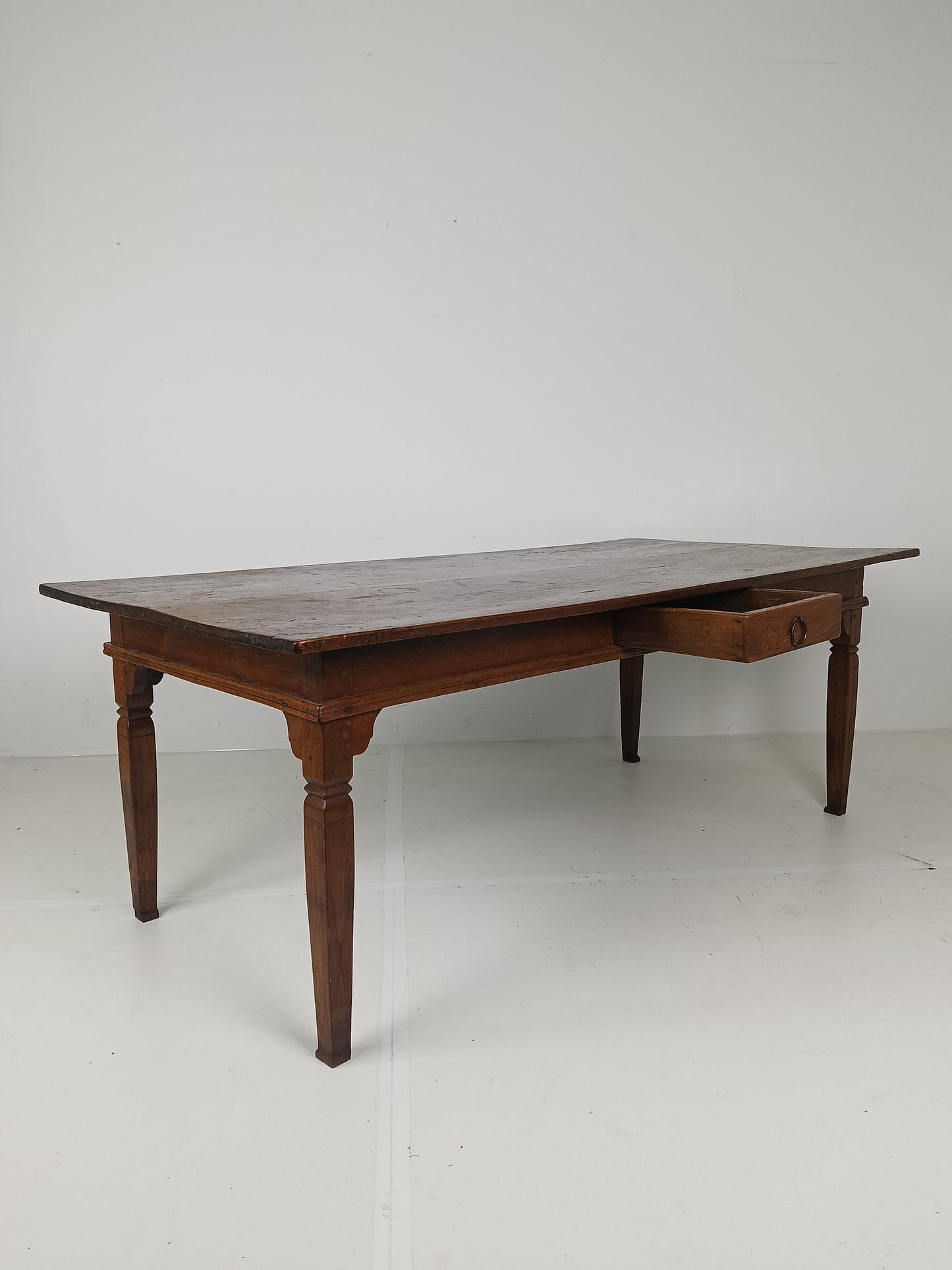 19th Century Table Top With Colonial Table Base