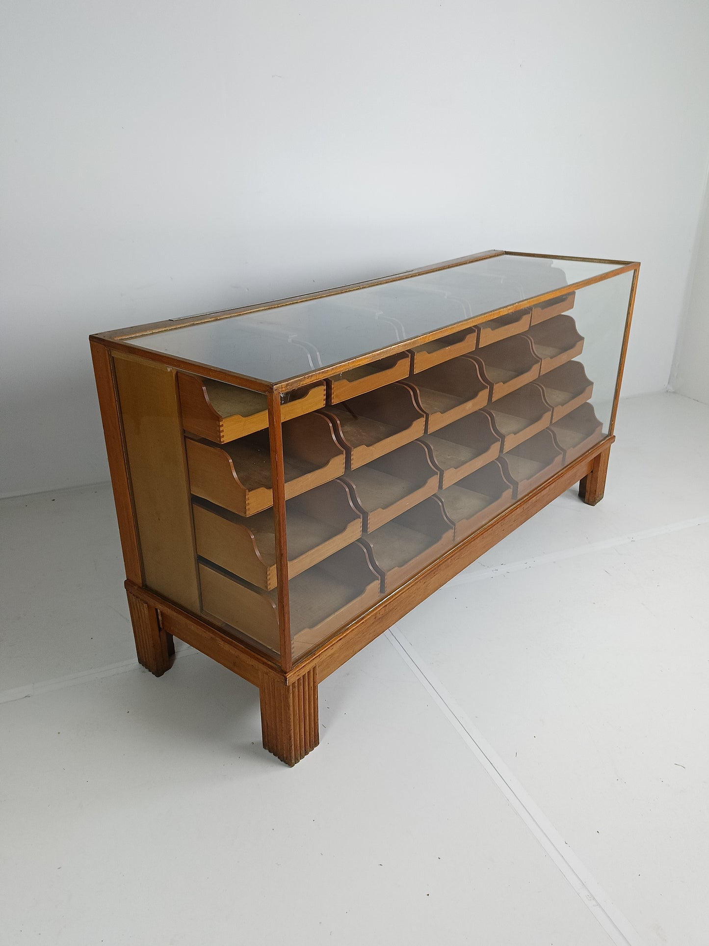 Antique English Hassberry Shop Counter