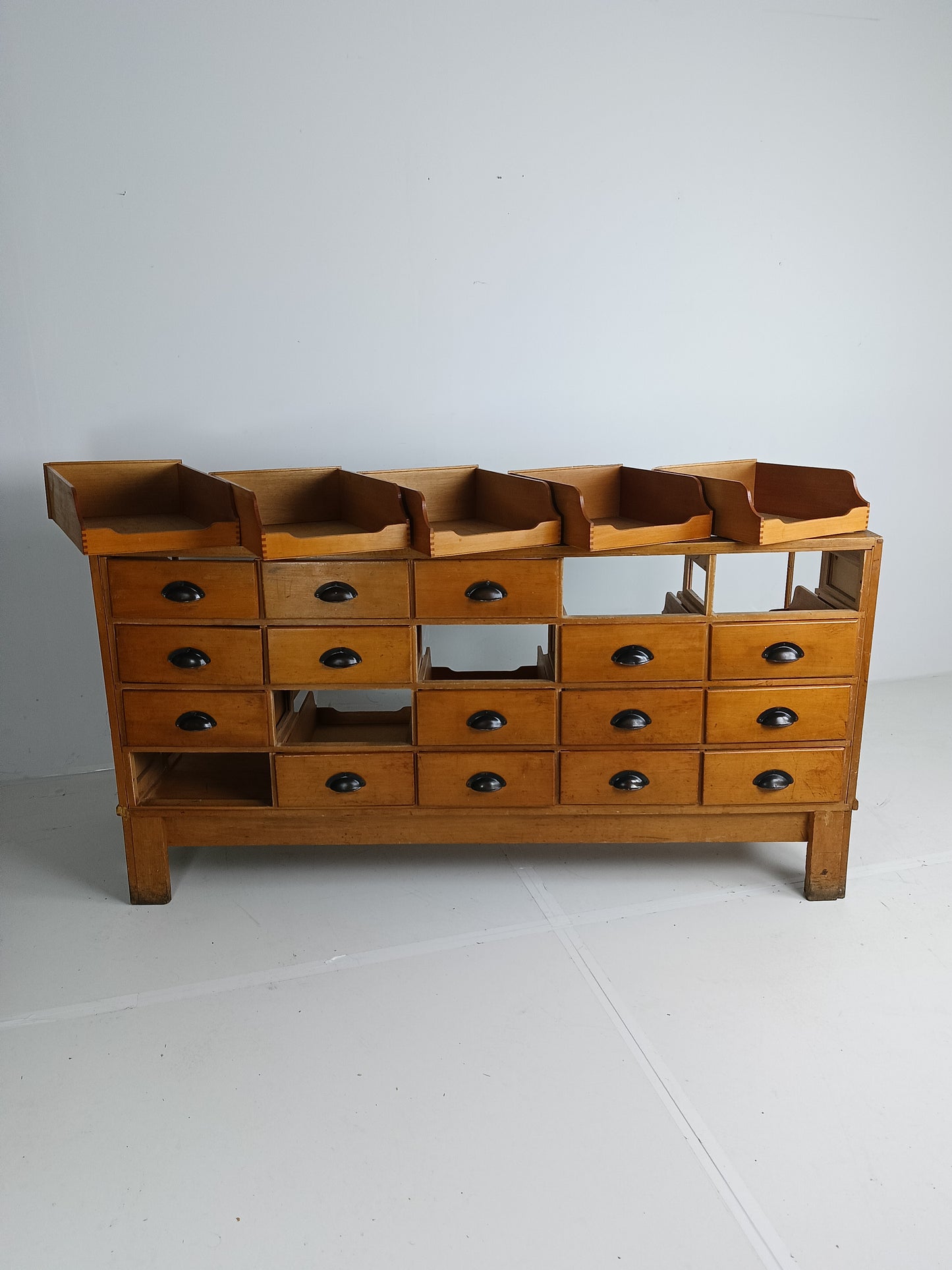 Antique English Hassberry Shop Counter