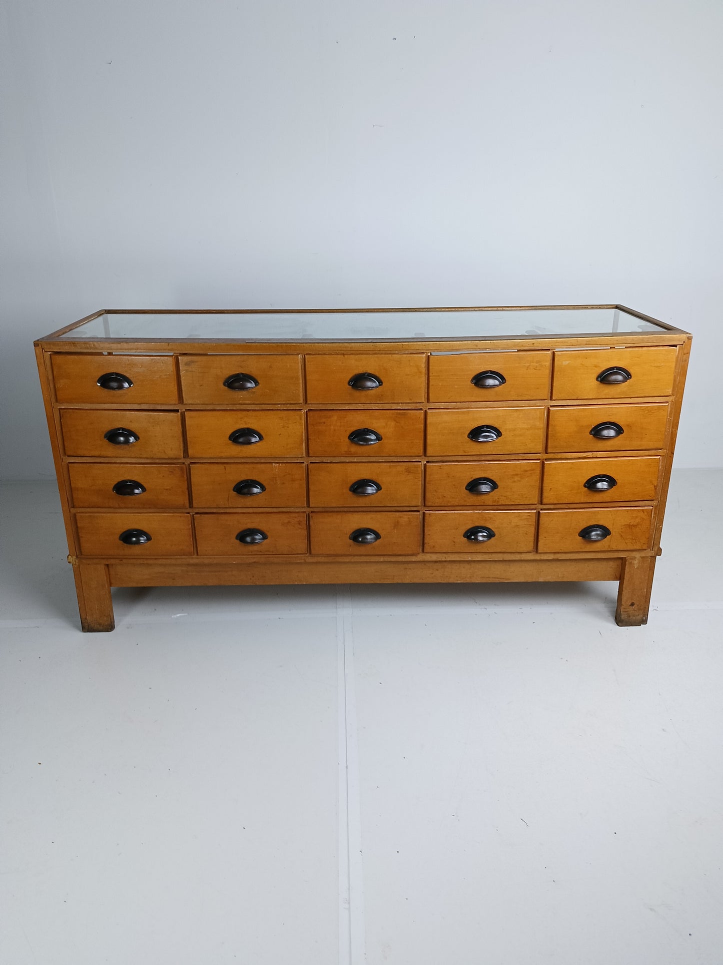 Antique English Hassberry Shop Counter