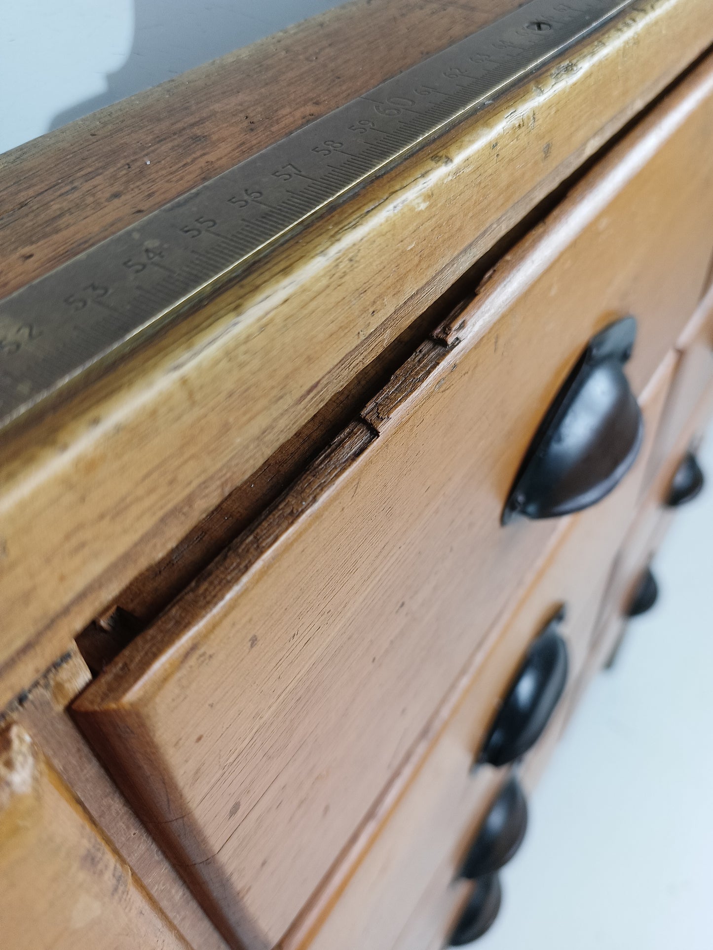 Antique English Hassberry Shop Counter