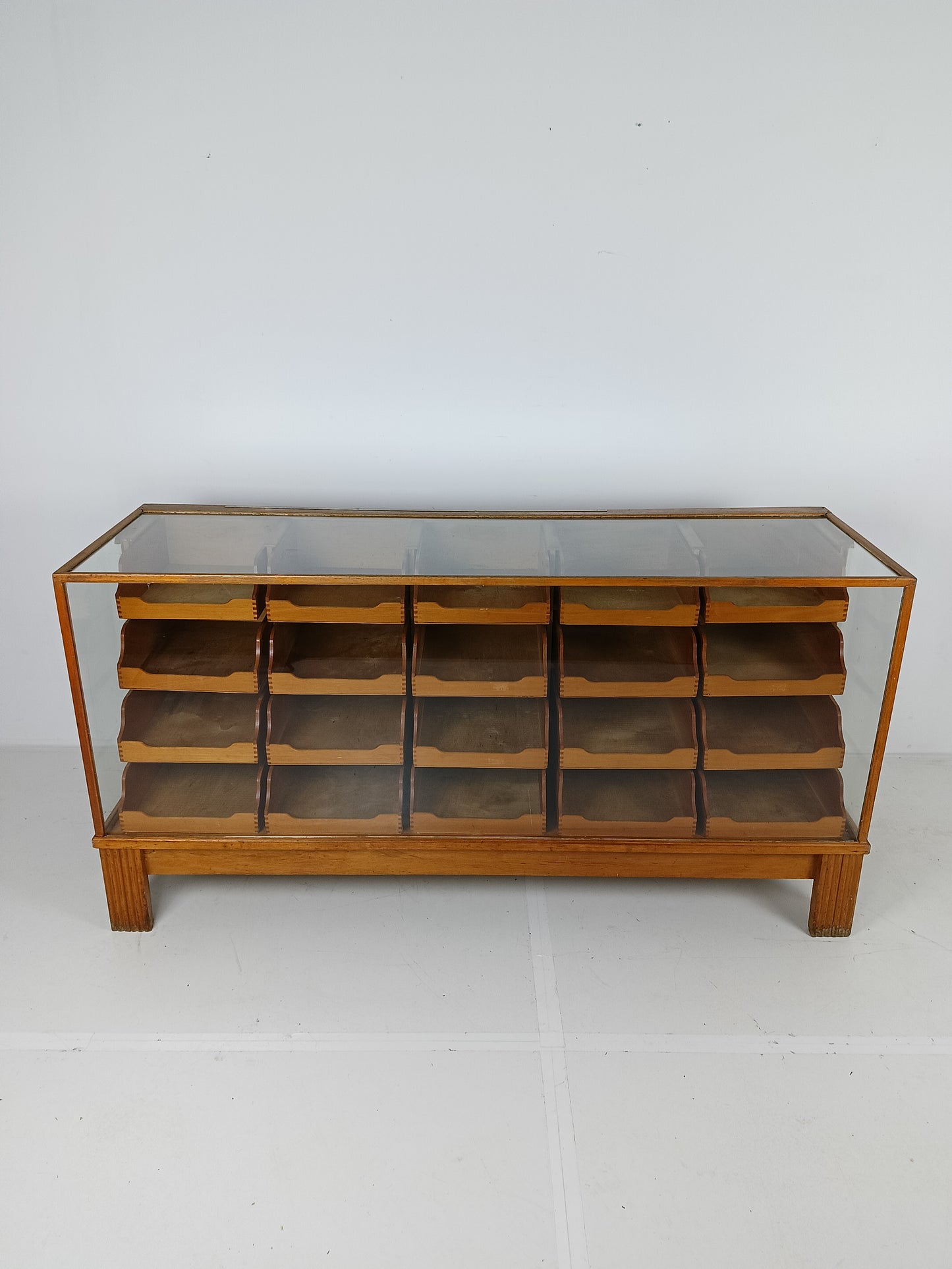 Antique English Hassberry Shop Counter