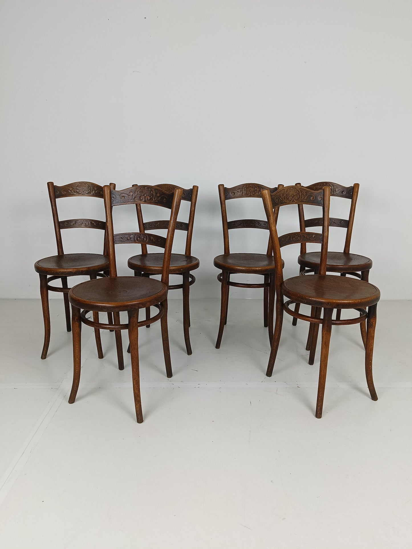 Set of Six Thonet Chairs