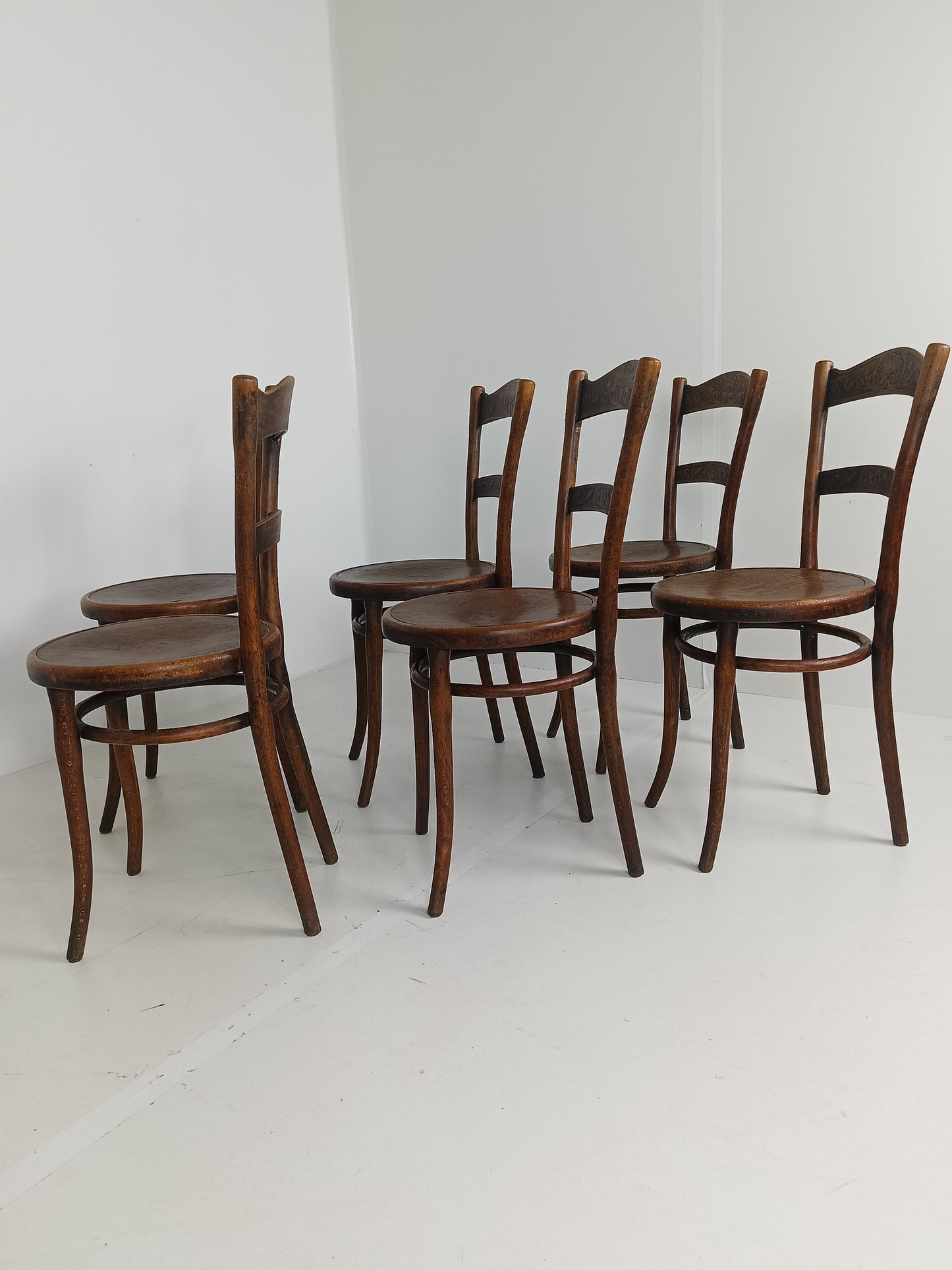 Set of Six Thonet Chairs