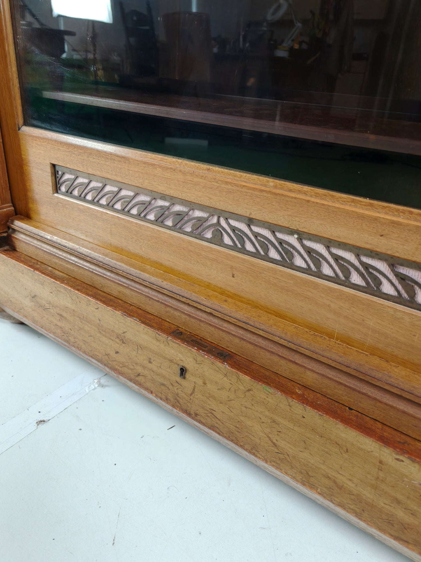 Exceptional Unique Large Display Book Cabinet Art Deco, 1920's