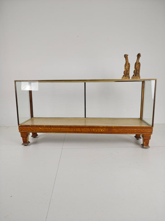 Antique English Brass Store Counter – Slim Model with Yard Measurements