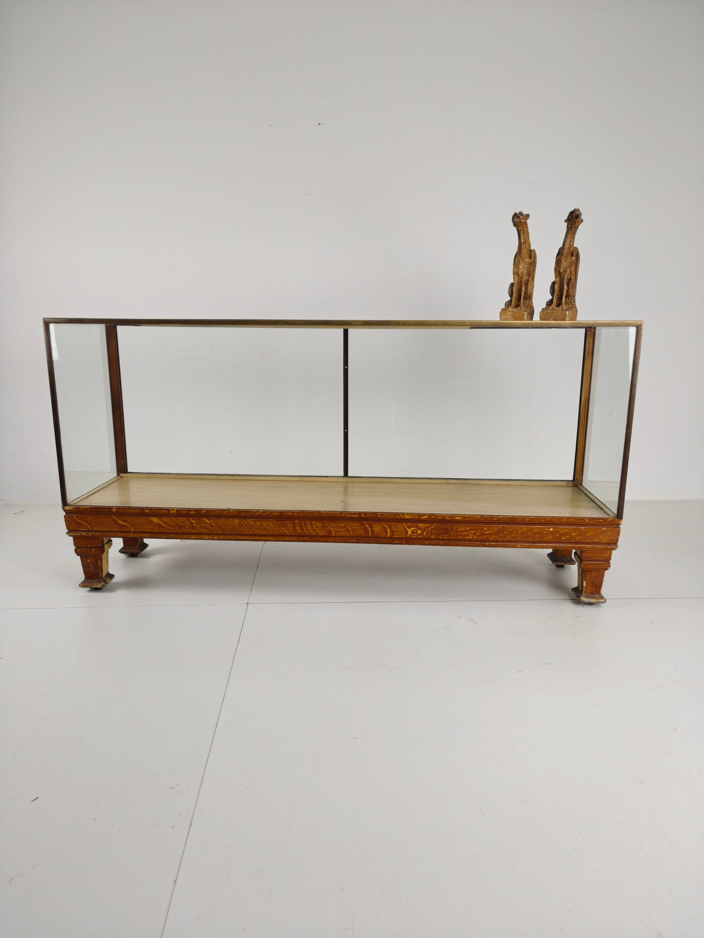 Antique English Brass Store Counter – Slim Model with Yard Measurements