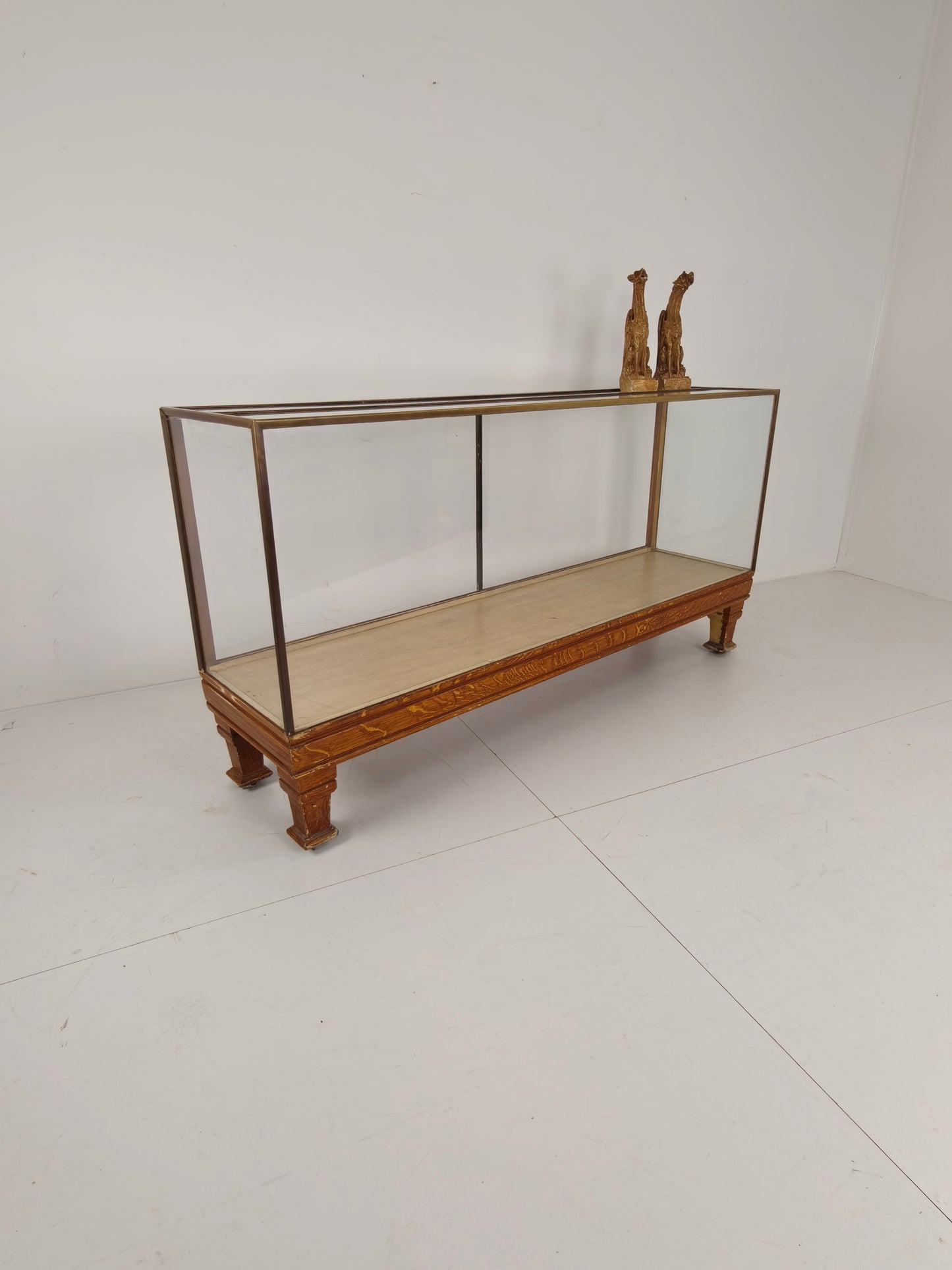 Antique English Brass Store Counter – Slim Model with Yard Measurements
