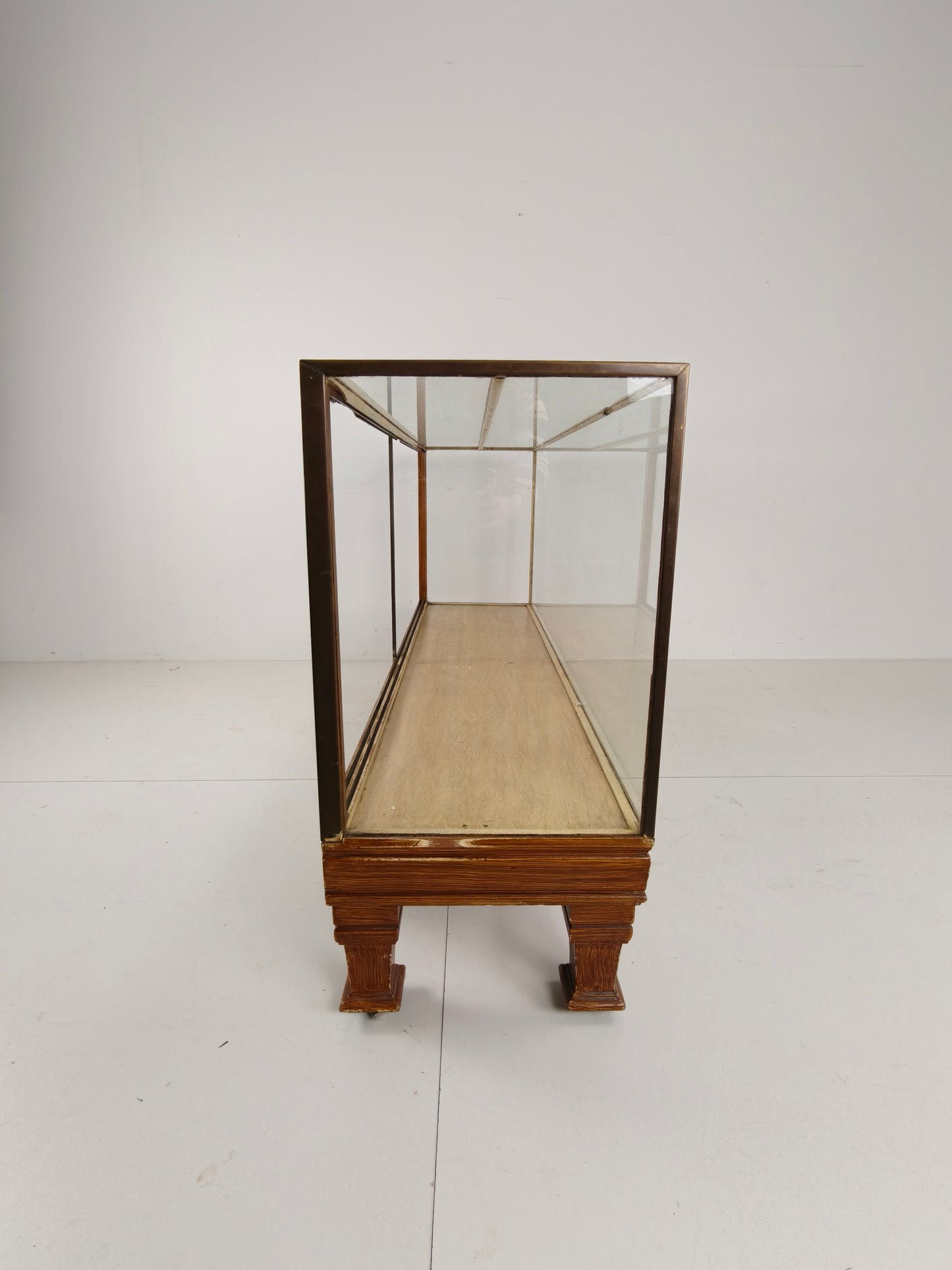 Antique English Brass Store Counter – Slim Model with Yard Measurements