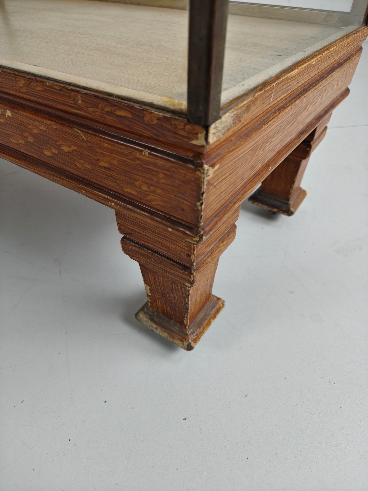 Antique English Brass Store Counter – Slim Model with Yard Measurements
