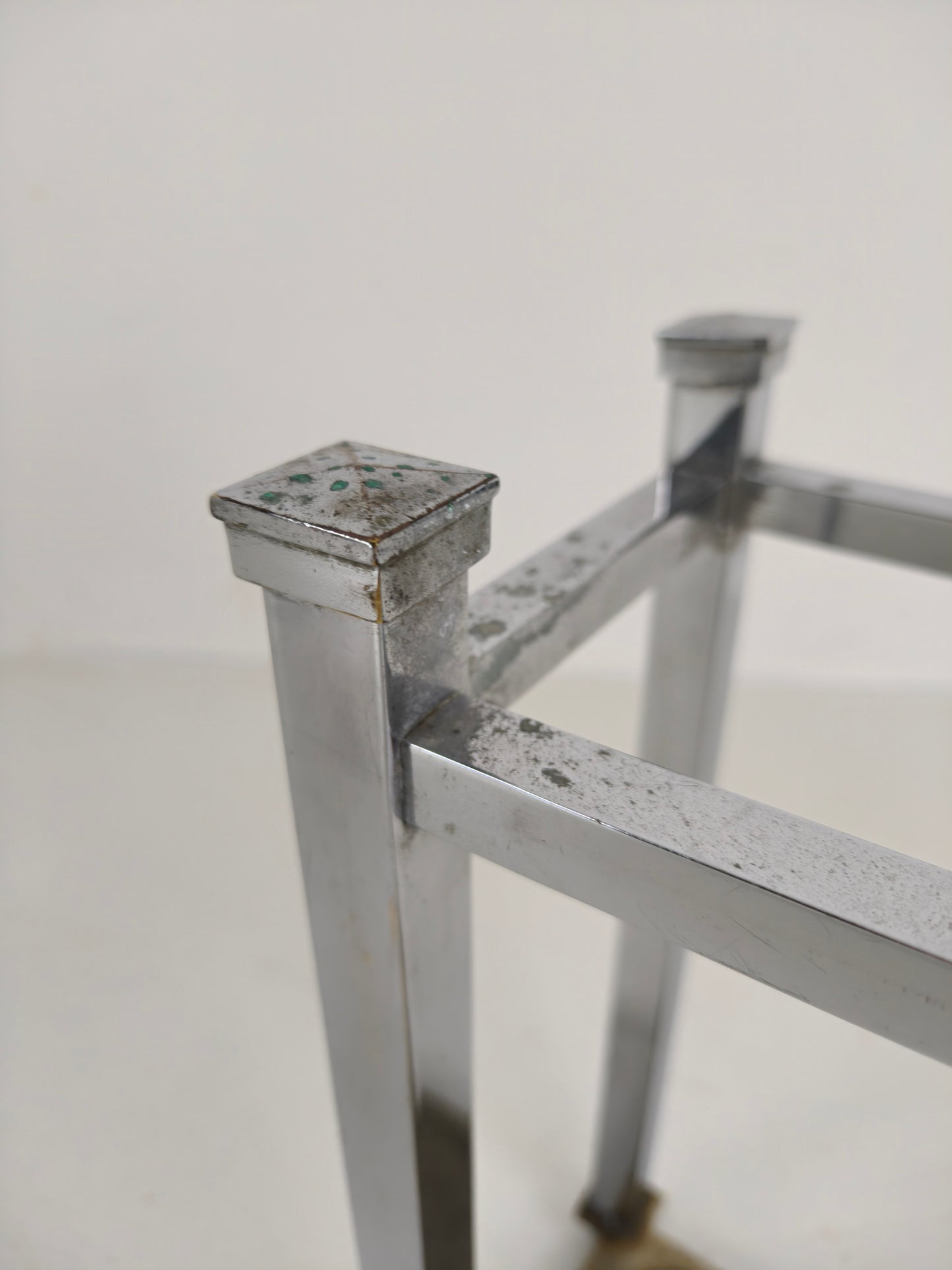 Chrome Art Deco Umbrella/Walking Stick Stand – Small Model