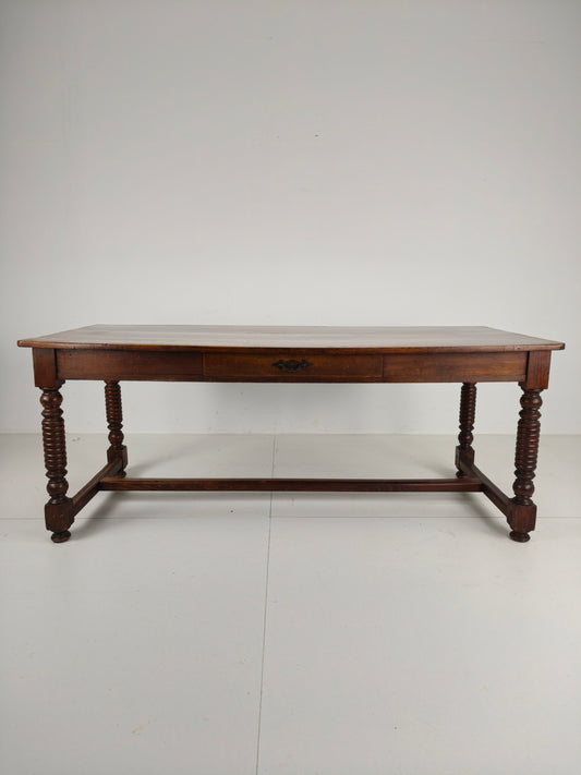 Stunning Antique Barley Twist Dining Table –  20th Century