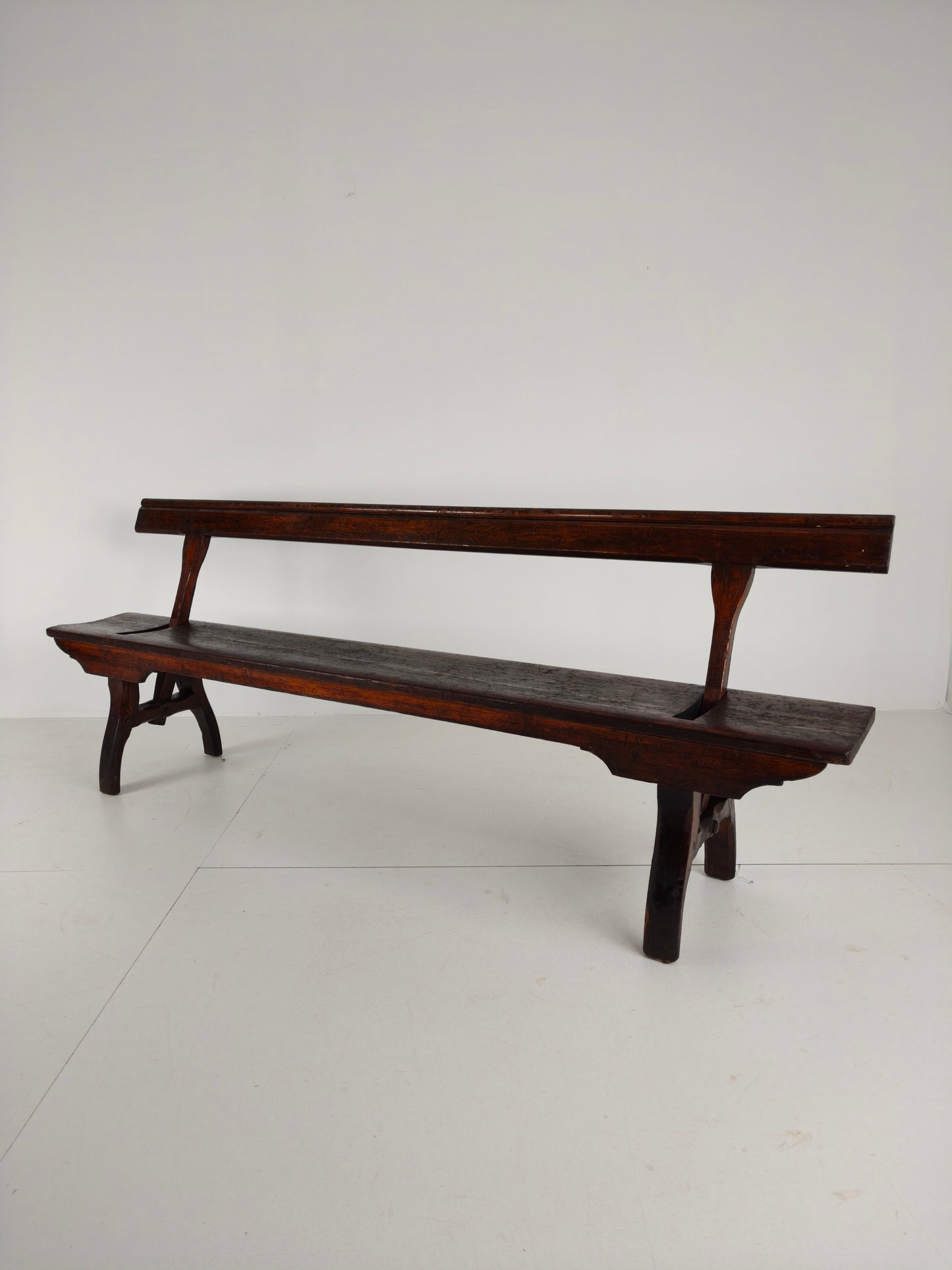 Victorian Pitch Pine Railway Bench – Halstead’s Makers, Todmorden