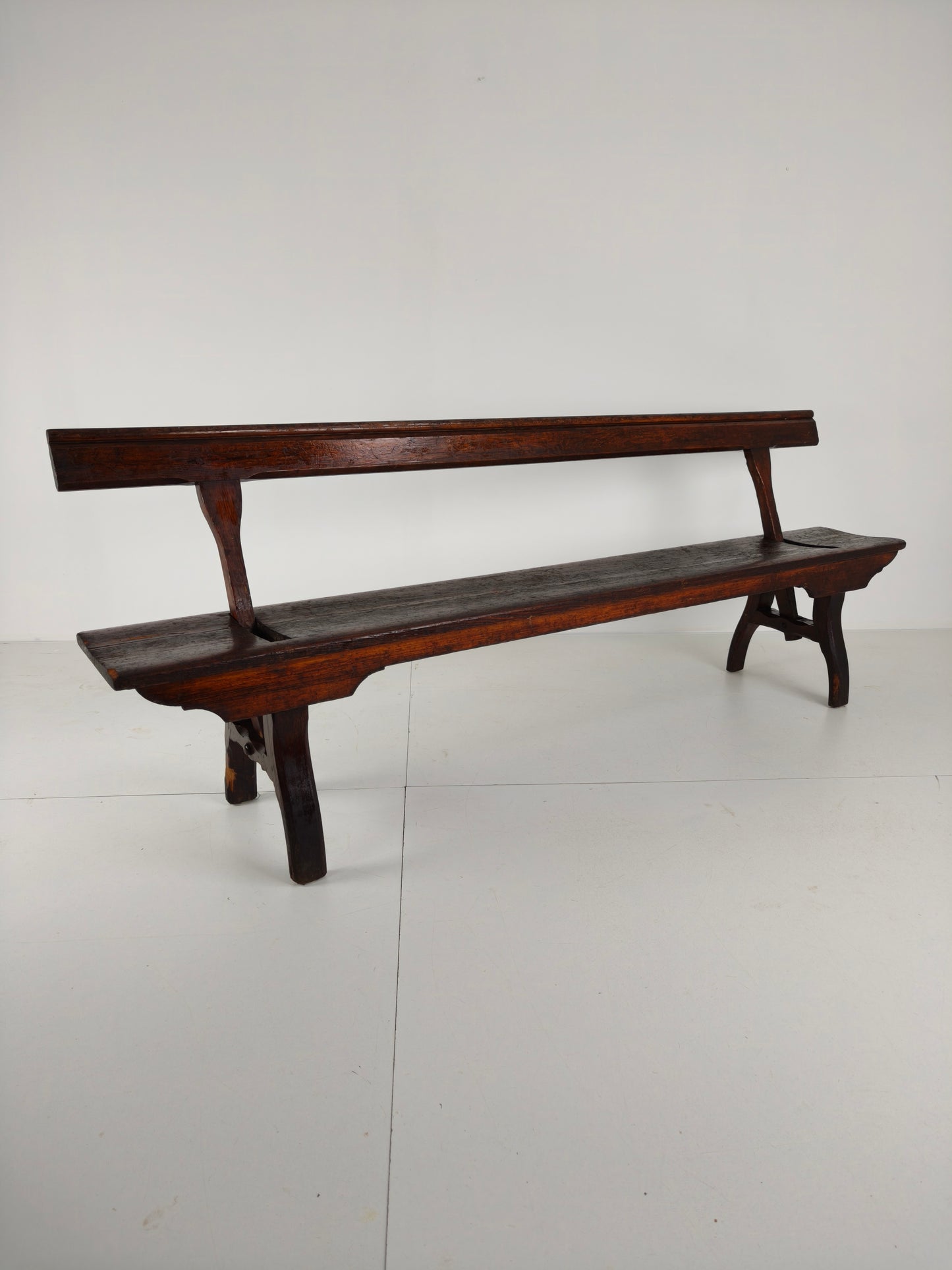 Victorian Pitch Pine Railway Bench – Halstead’s Makers, Todmorden