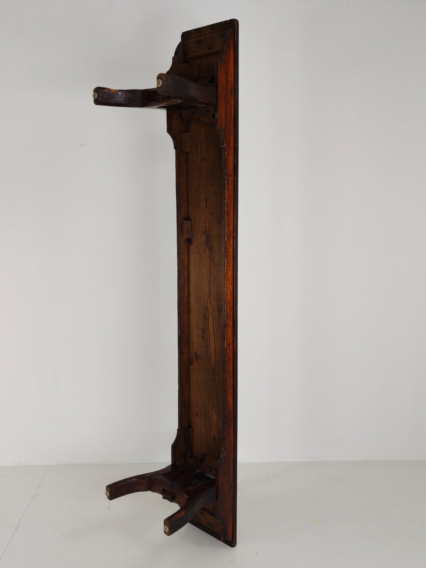 Victorian Pitch Pine Railway Bench – Halstead’s Makers, Todmorden
