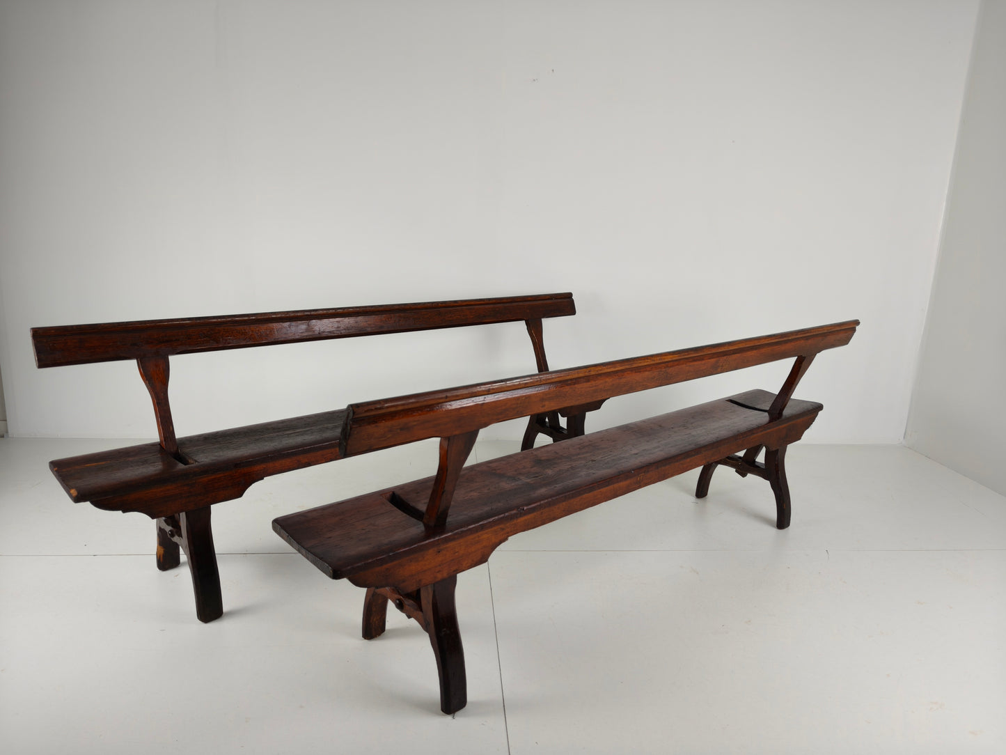Victorian Pitch Pine Railway Bench – Halstead’s Makers, Todmorden