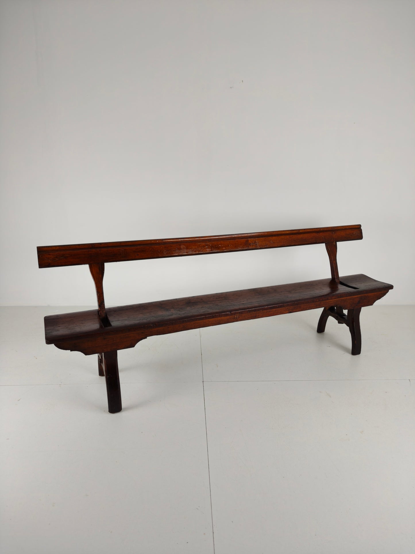 Victorian Pitch Pine Railway Bench – Halstead’s Makers, Todmorden