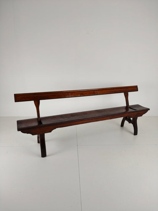 Victorian Pitch Pine Railway Bench – Halstead’s Makers, Todmorden