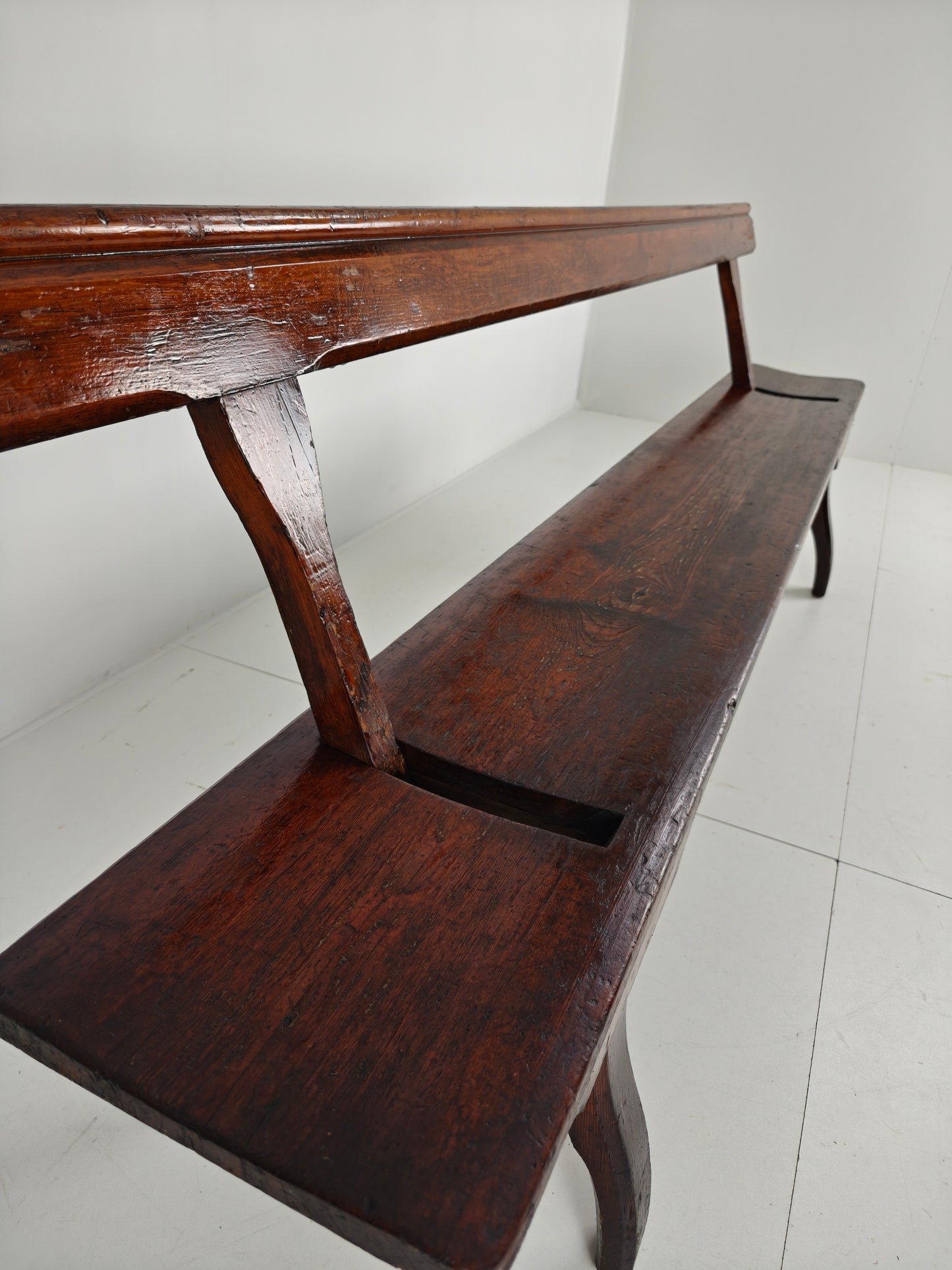Victorian Pitch Pine Railway Bench – Halstead’s Makers, Todmorden
