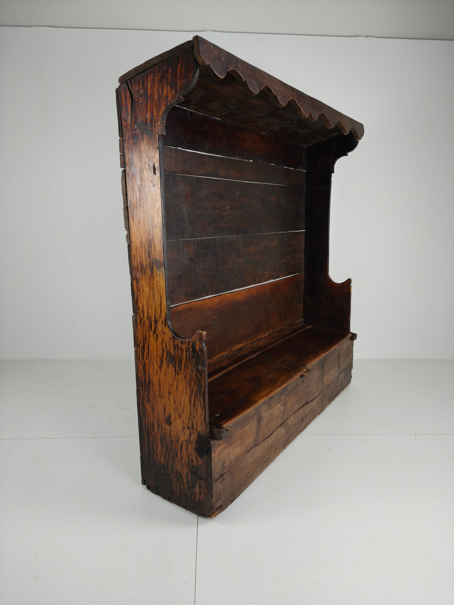 18th Century Catalan Settle Bench