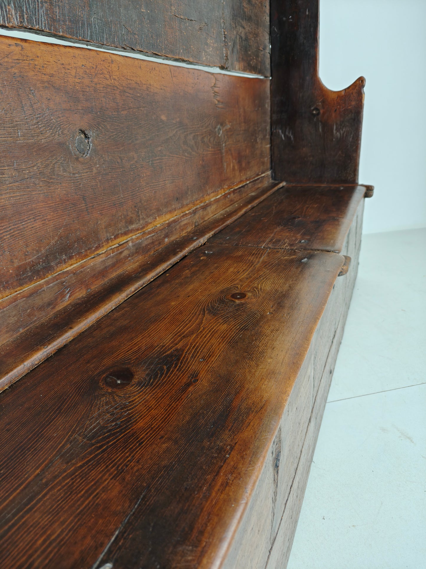 18th Century Catalan Settle Bench