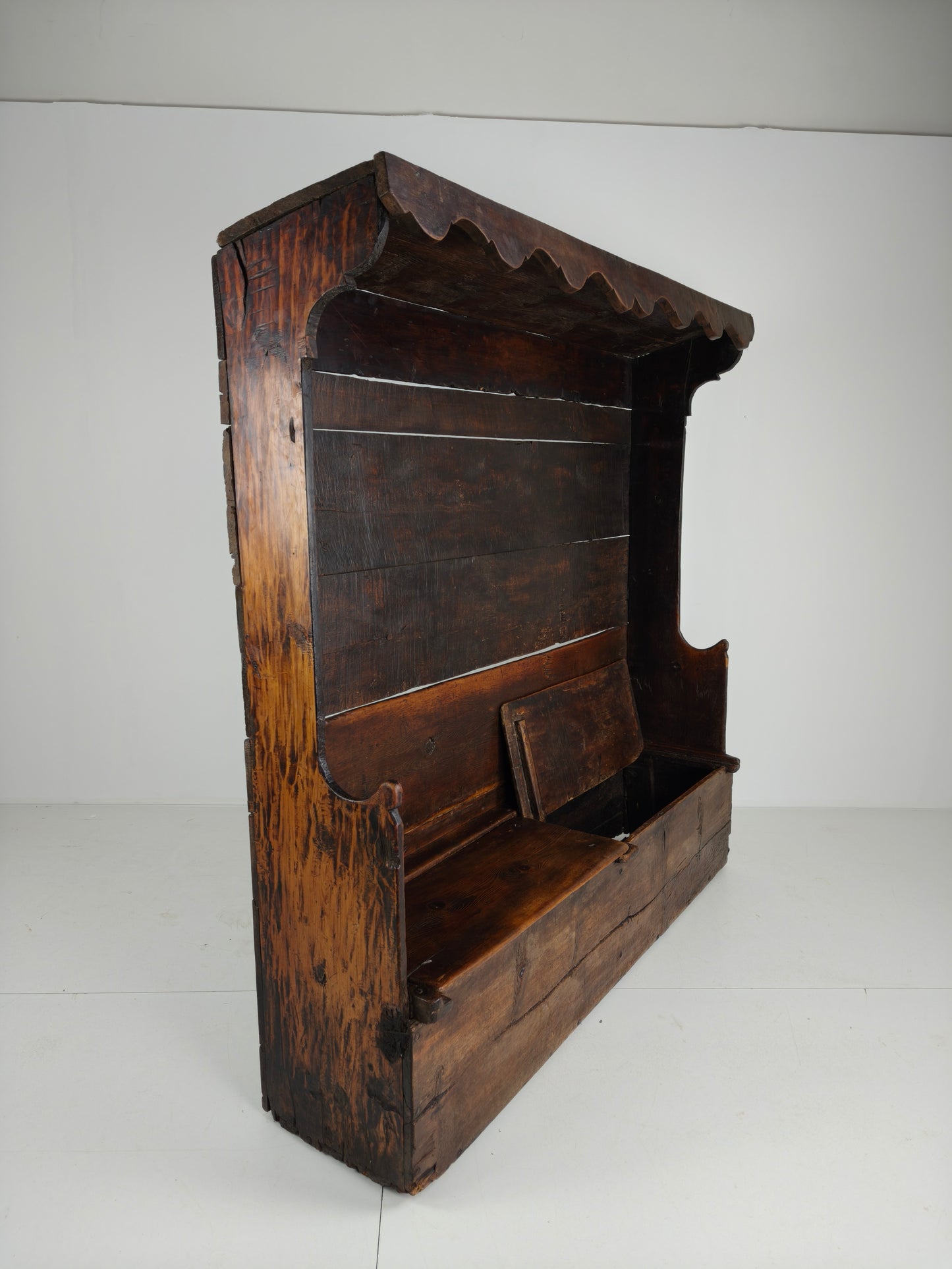18th Century Catalan Settle Bench