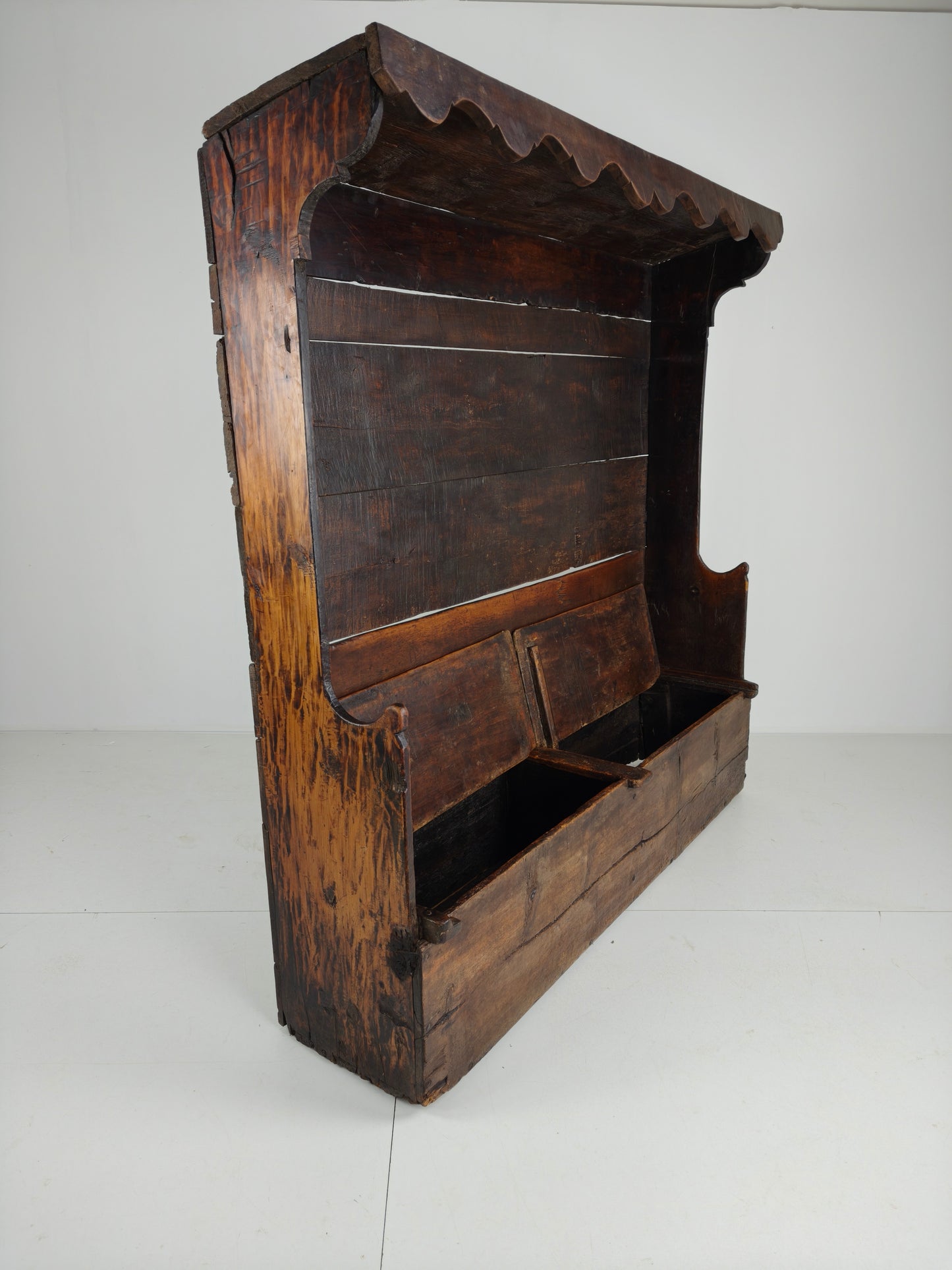 18th Century Catalan Settle Bench