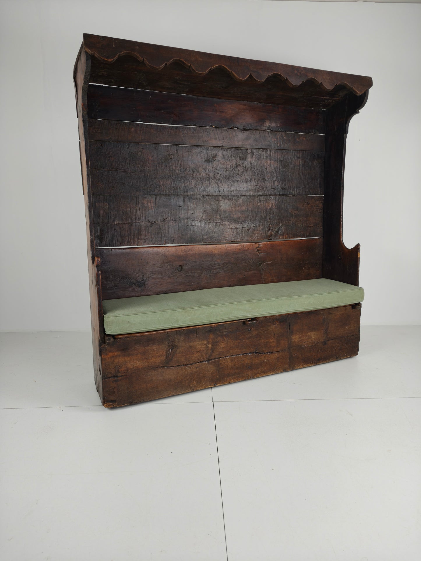 18th Century Catalan Settle Bench
