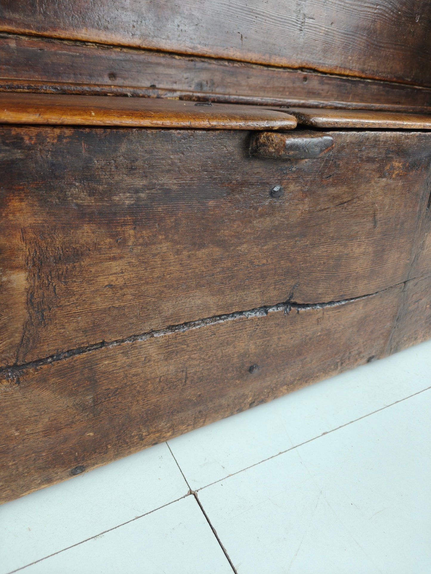18th Century Catalan Settle Bench