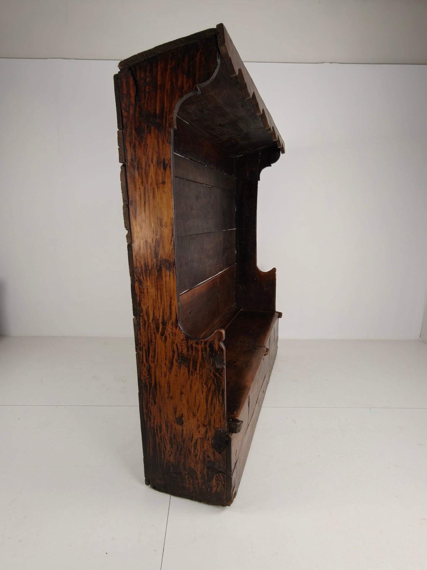 18th Century Catalan Settle Bench