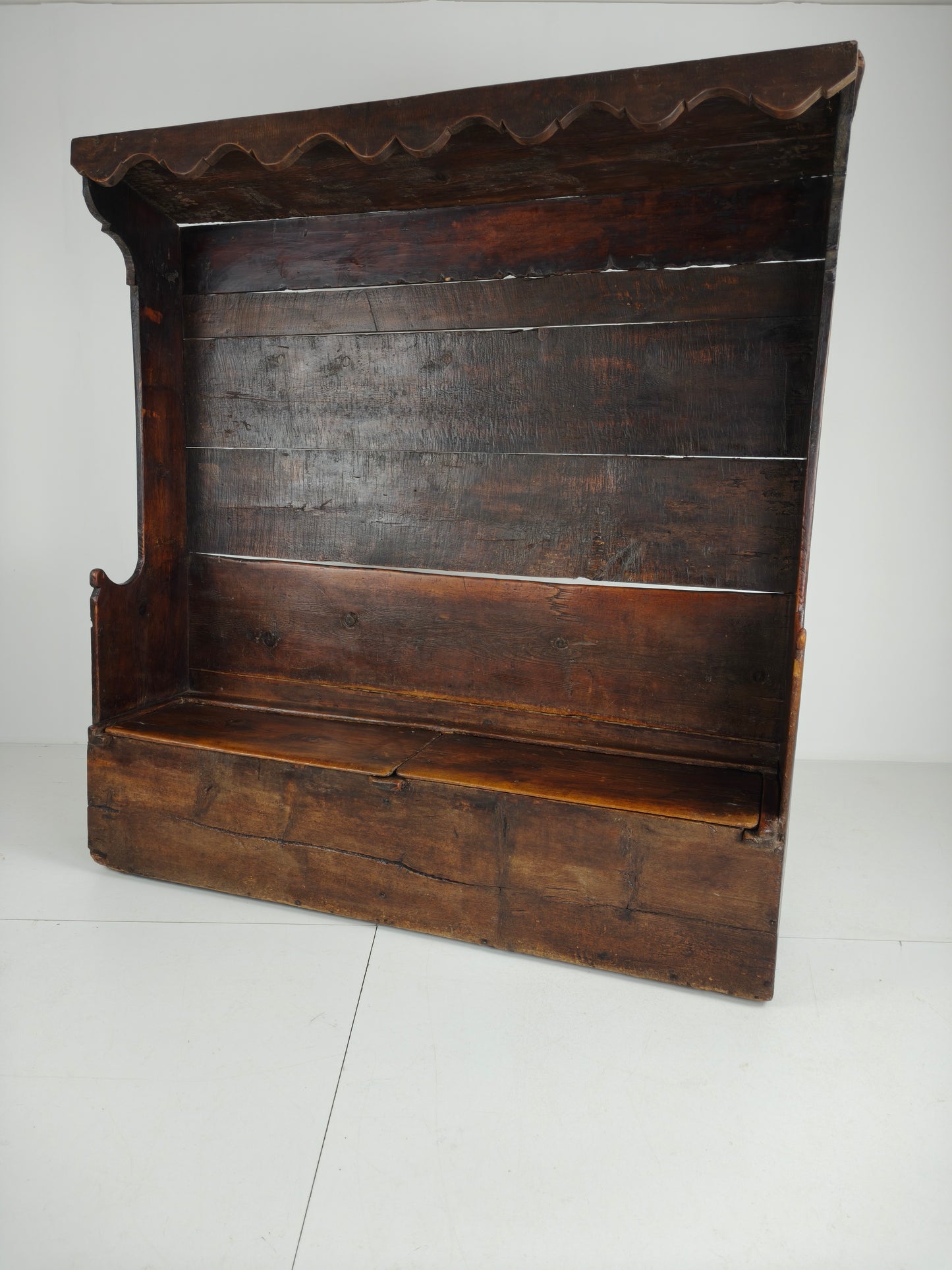 18th Century Catalan Settle Bench