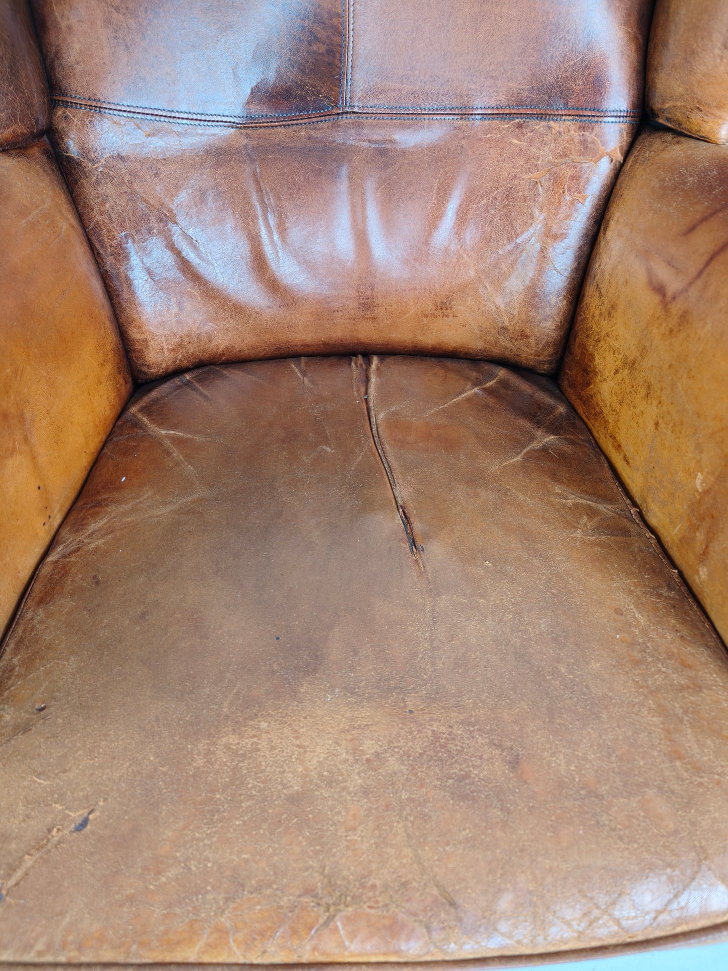 Extra Large Sheepskin Wingback Armchair